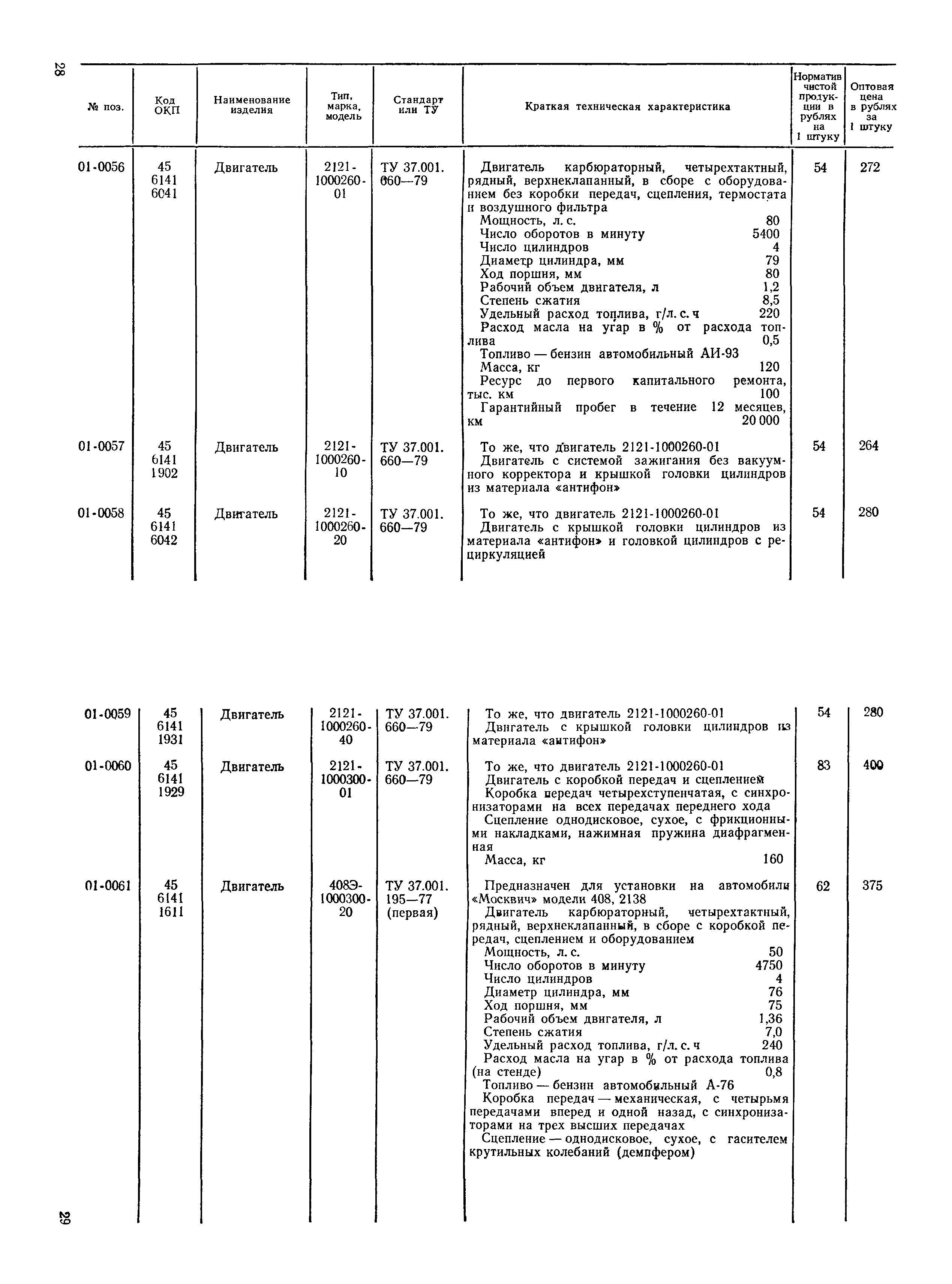 Прейскурант 27-07