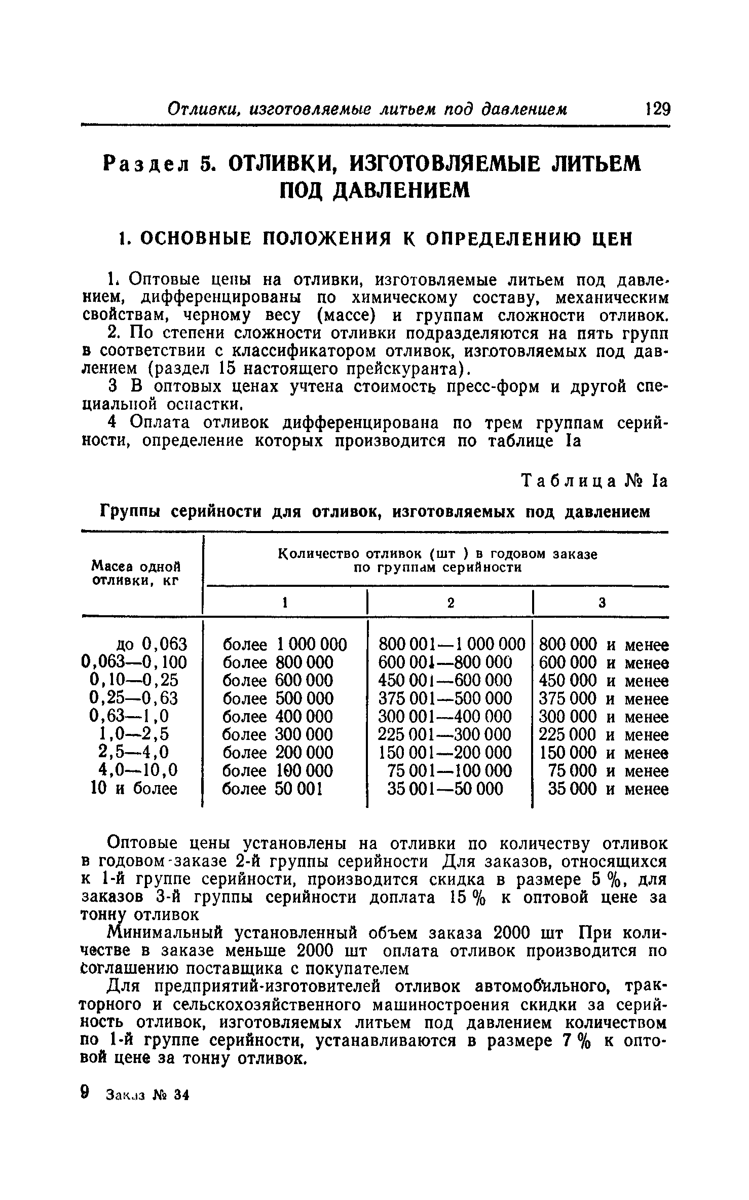 Прейскурант 25-01