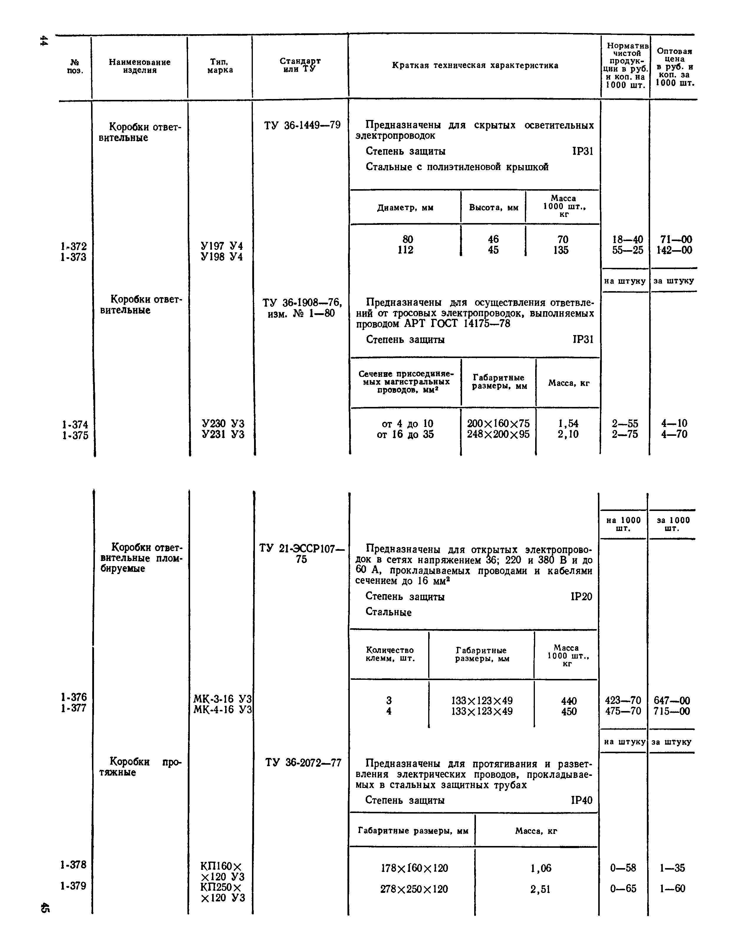 Прейскурант 24-05