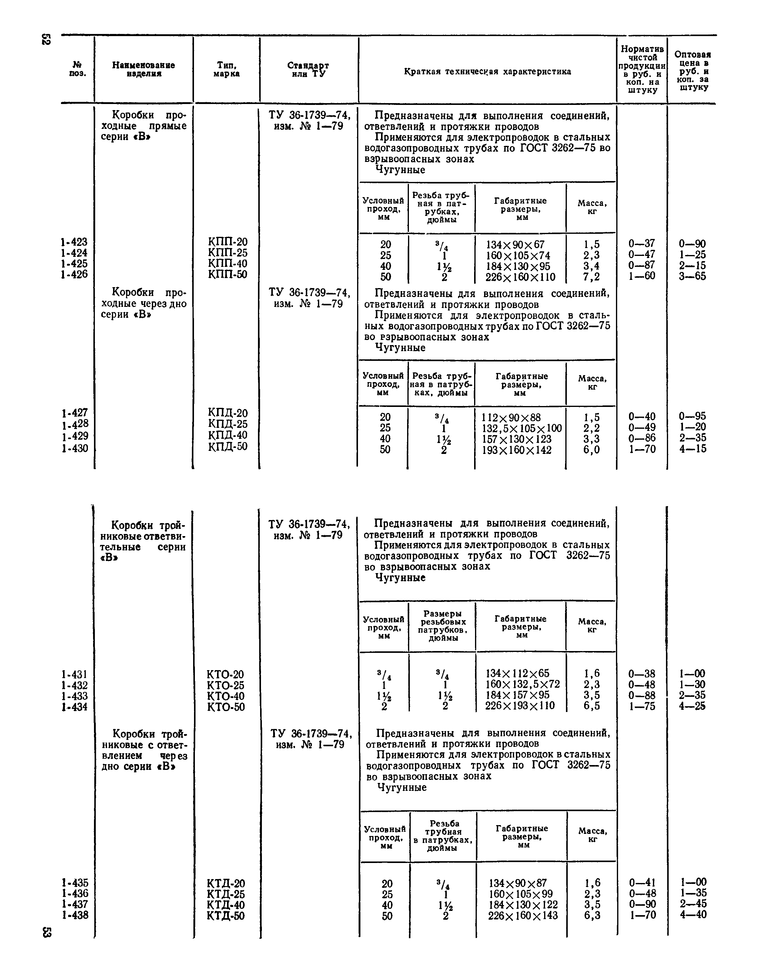 Прейскурант 24-05