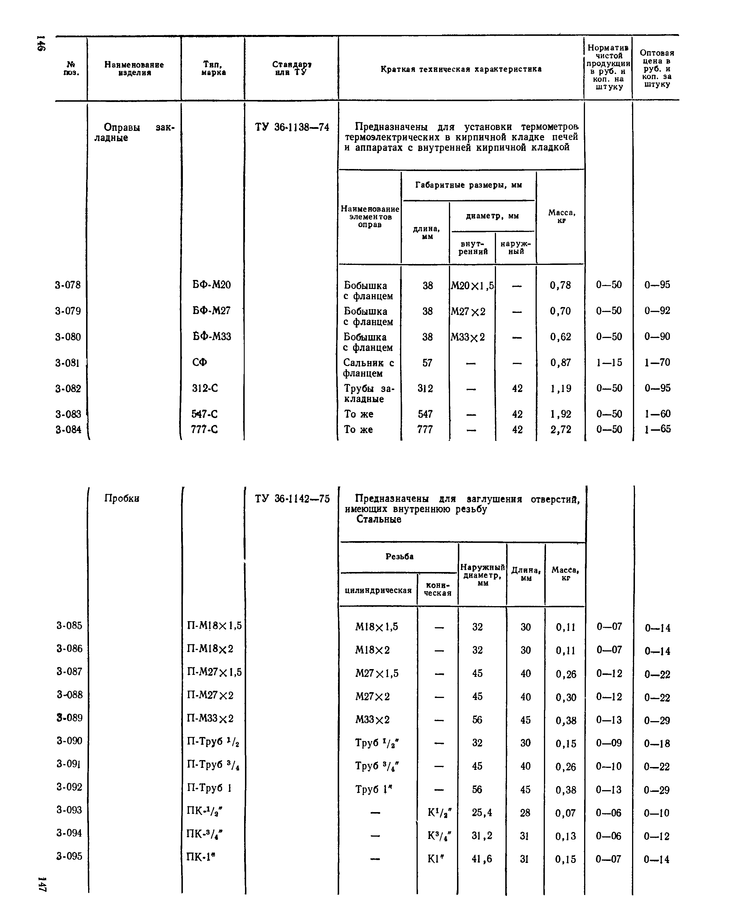 Прейскурант 24-05