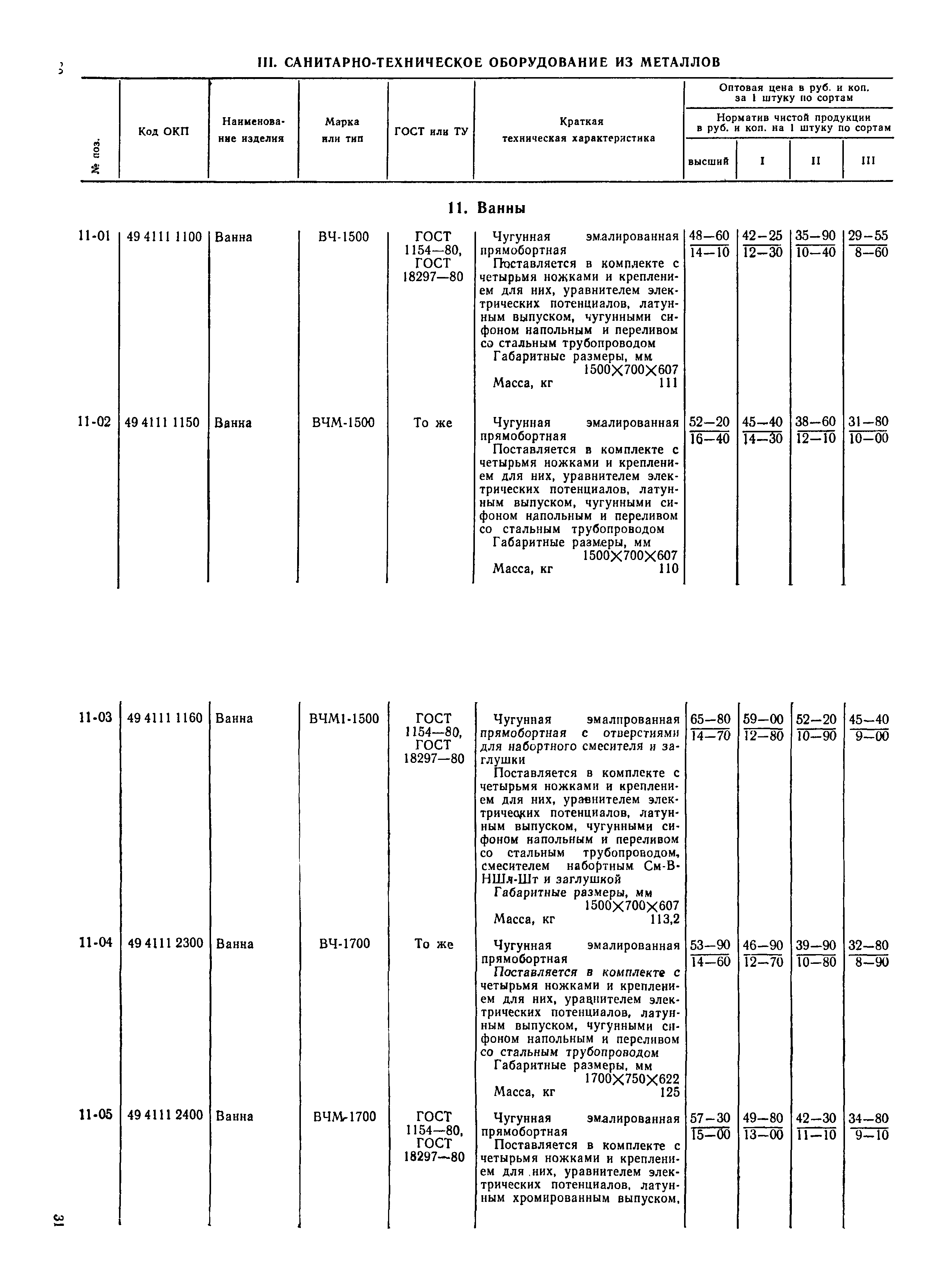 Прейскурант 24-07