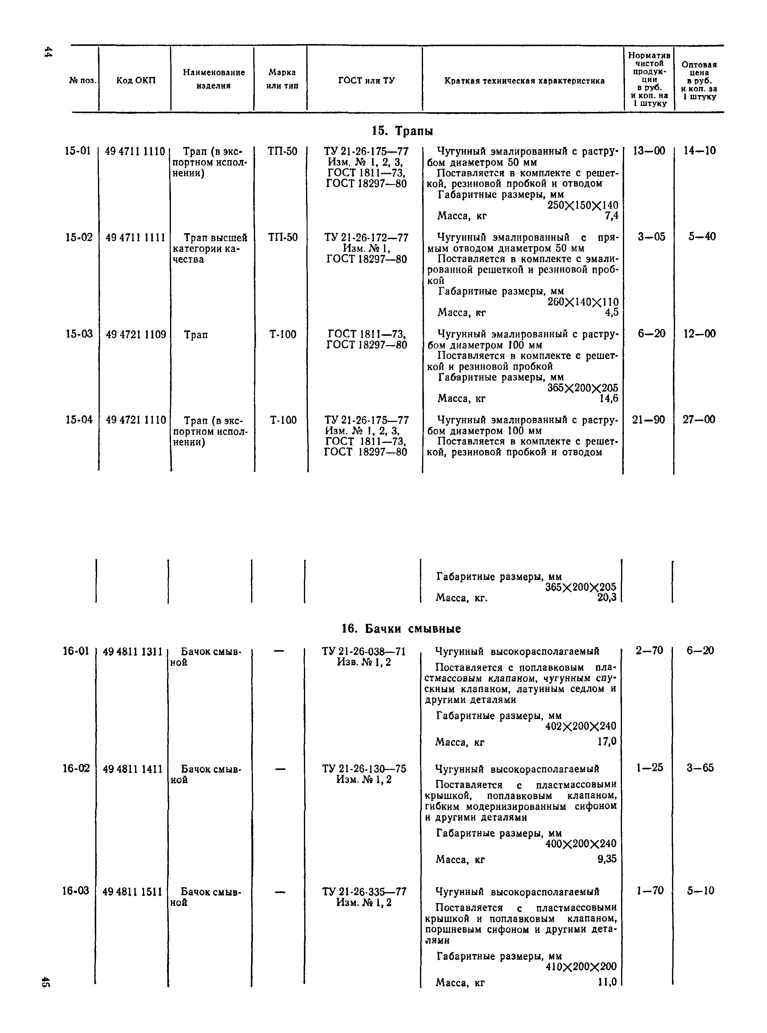 Прейскурант 24-07