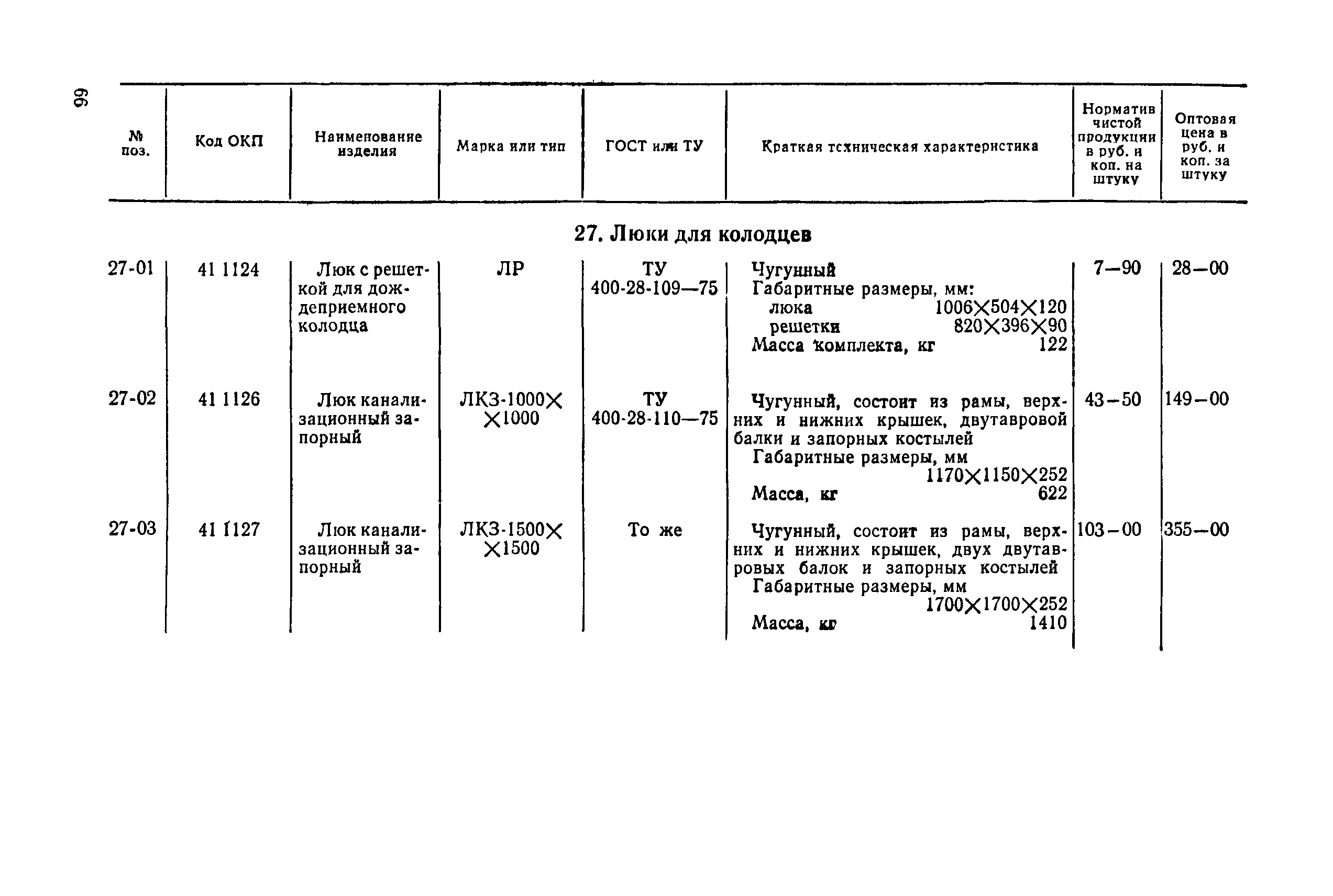 Прейскурант 24-07