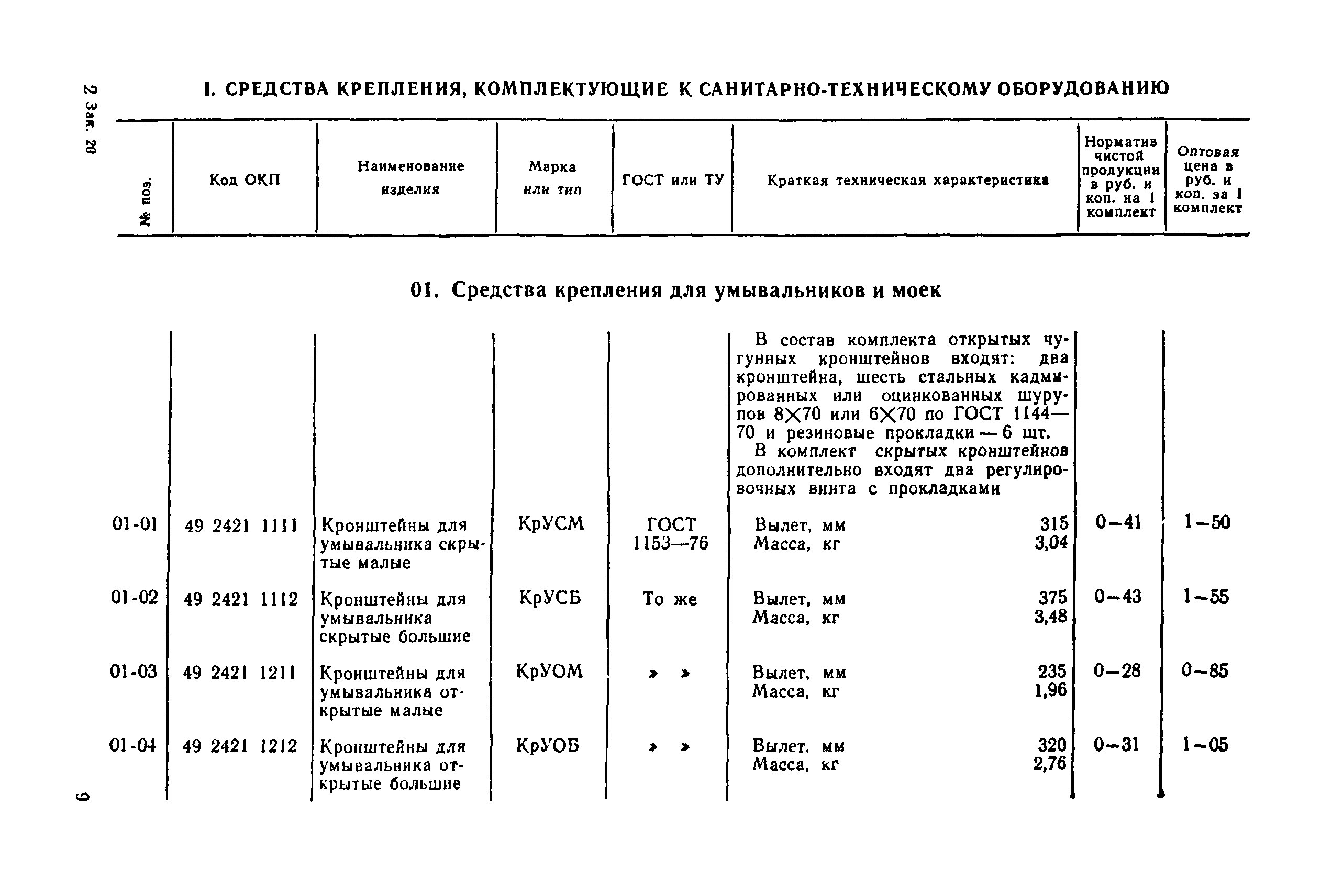 Прейскурант 24-07