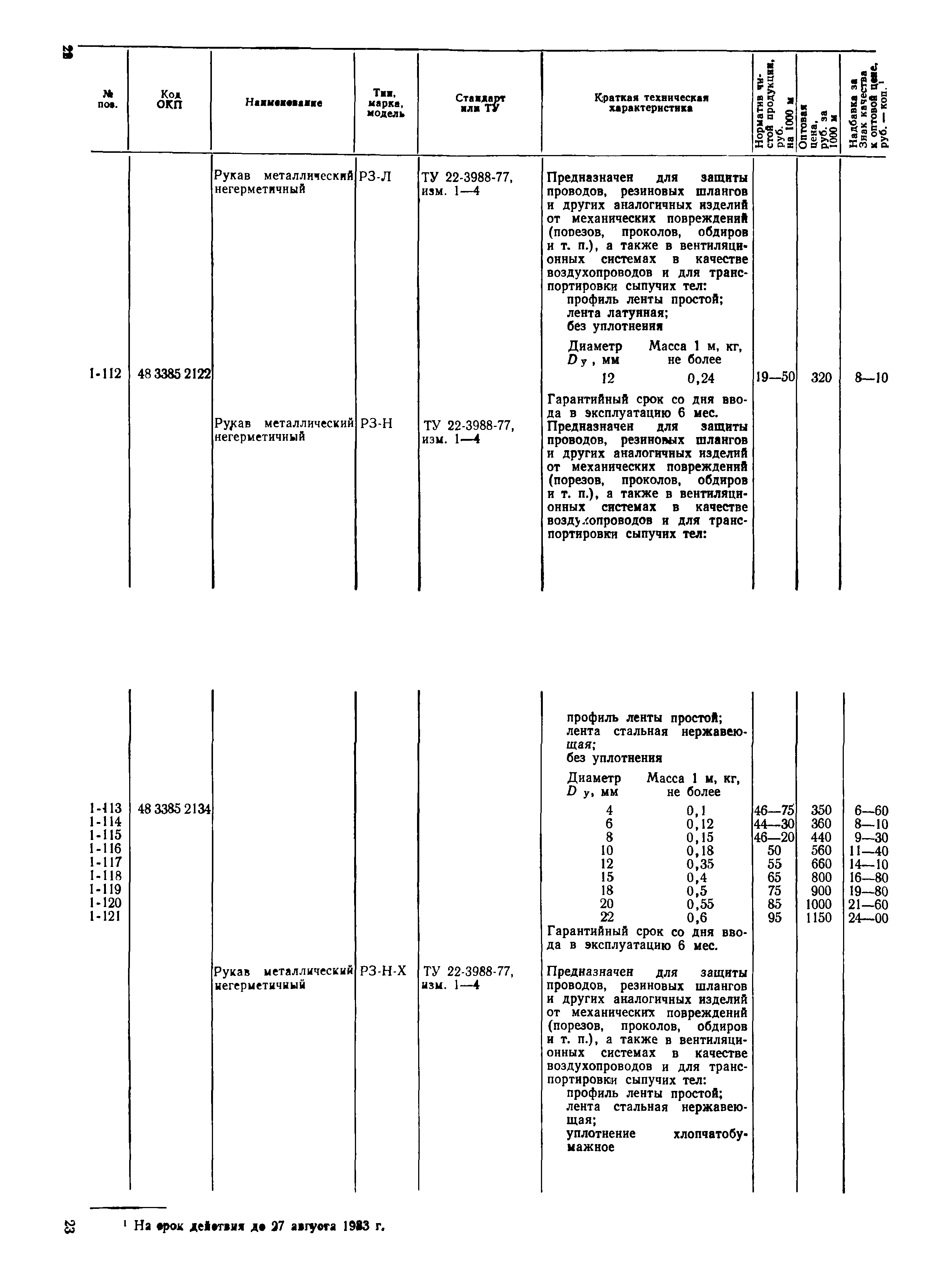 Прейскурант 24-16-49