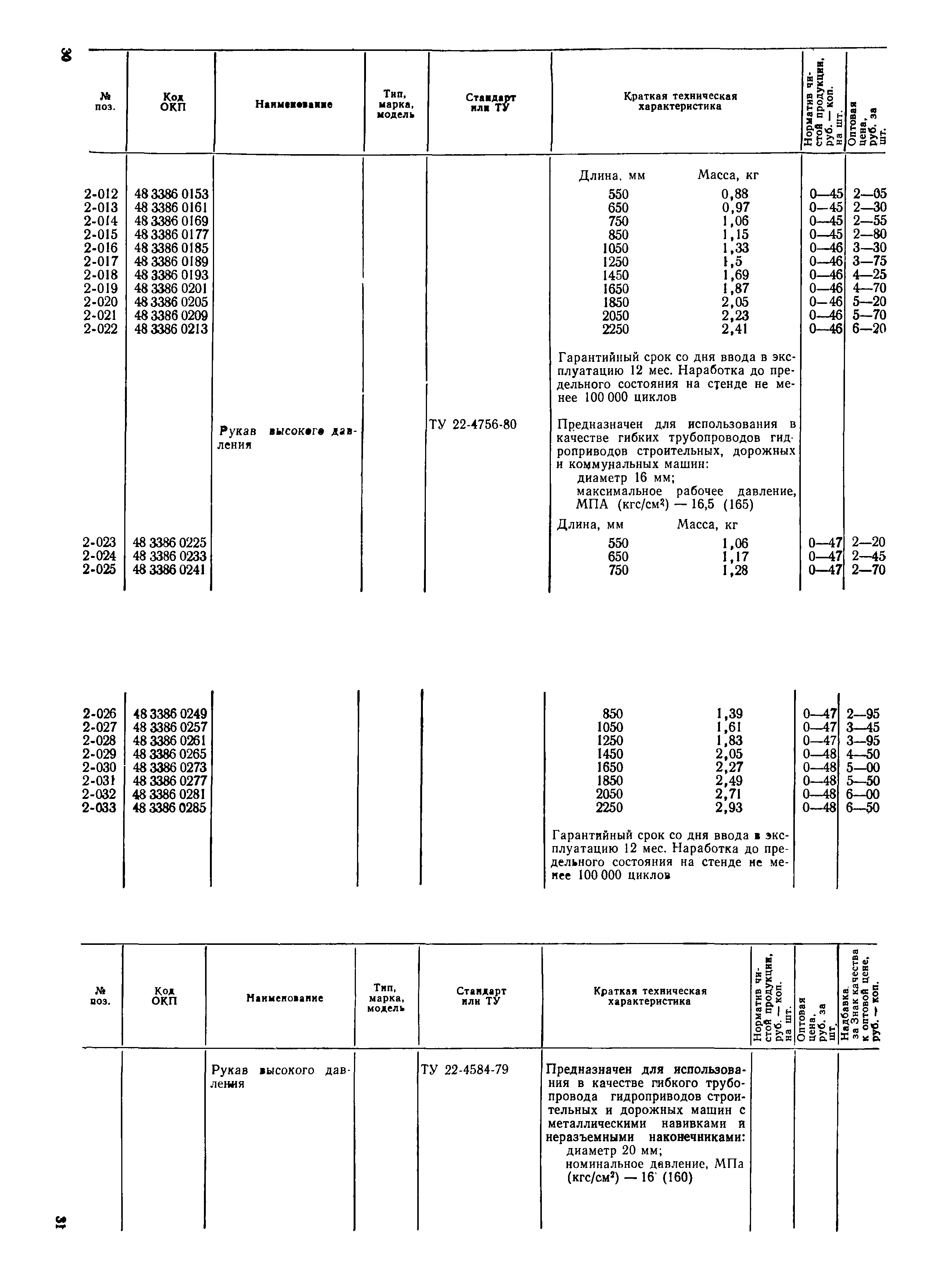 Прейскурант 24-16-49