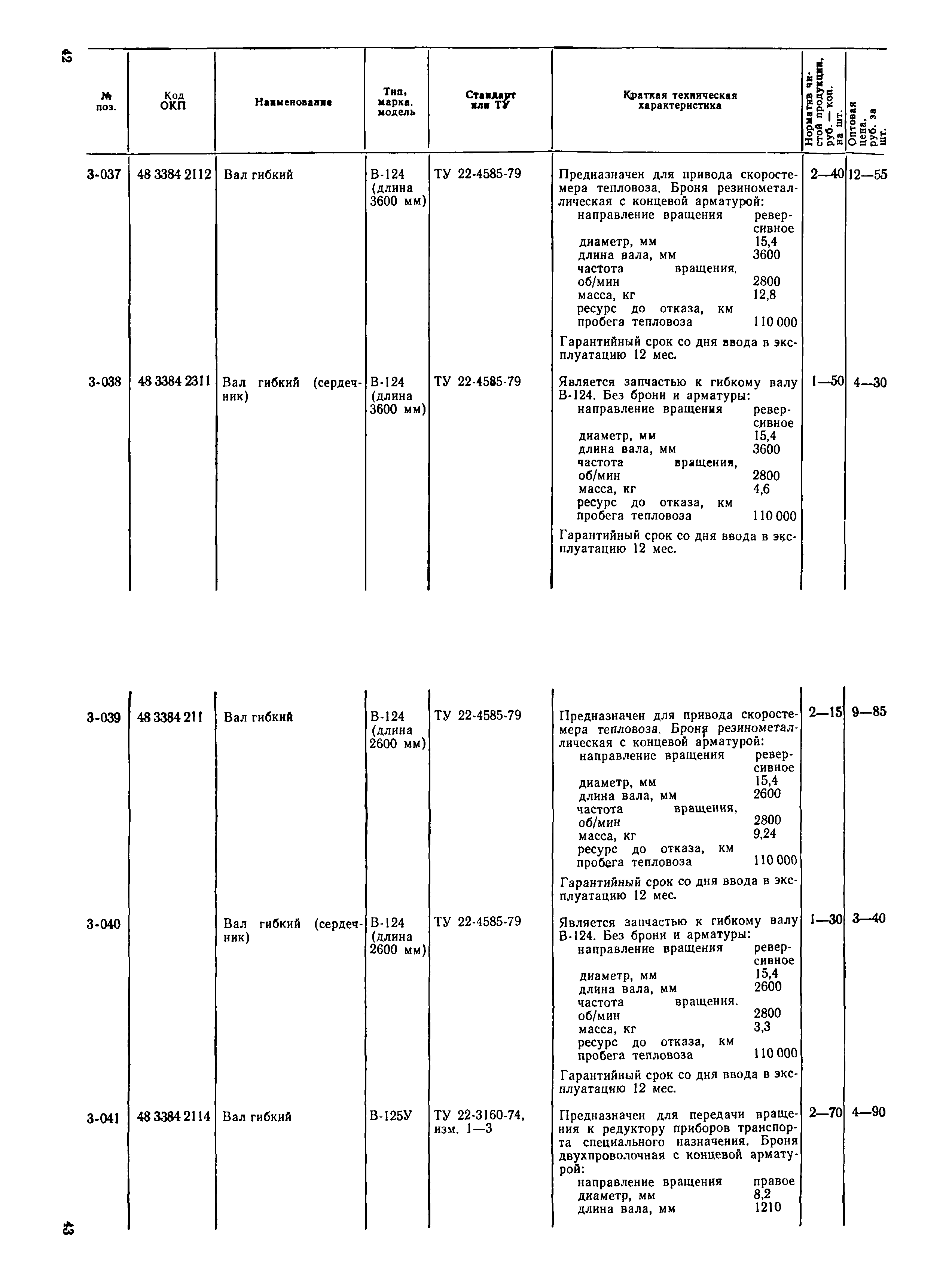 Прейскурант 24-16-49