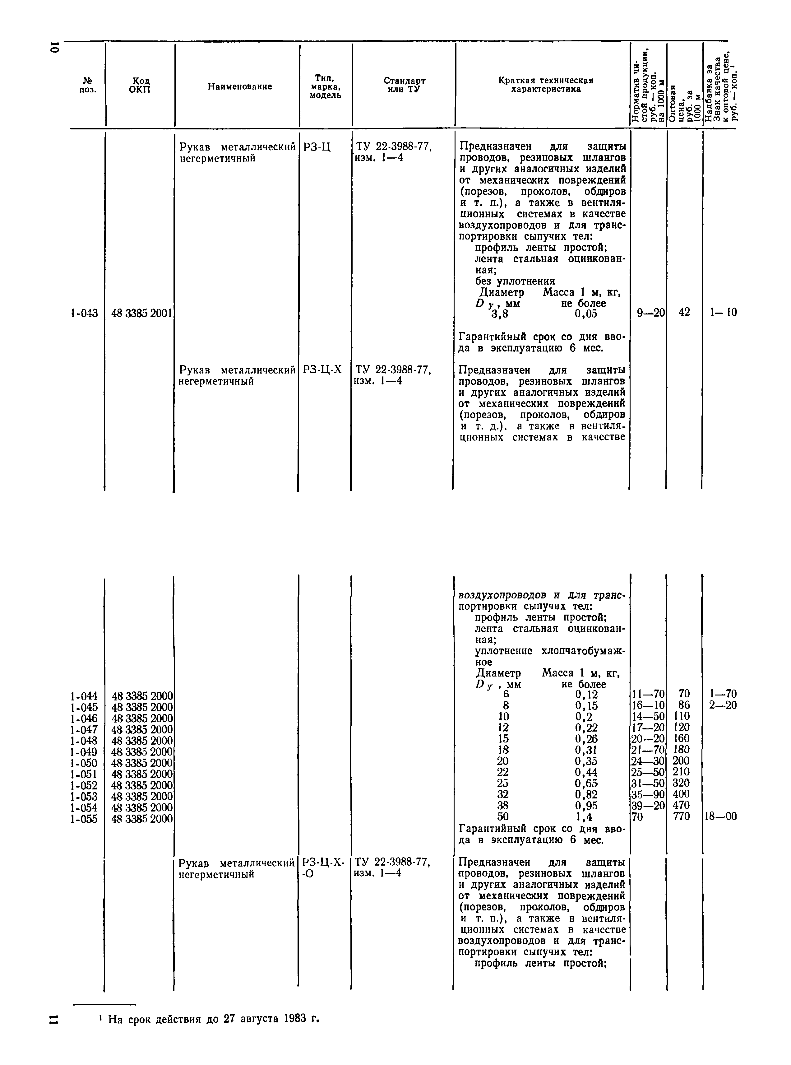 Прейскурант 24-16-49