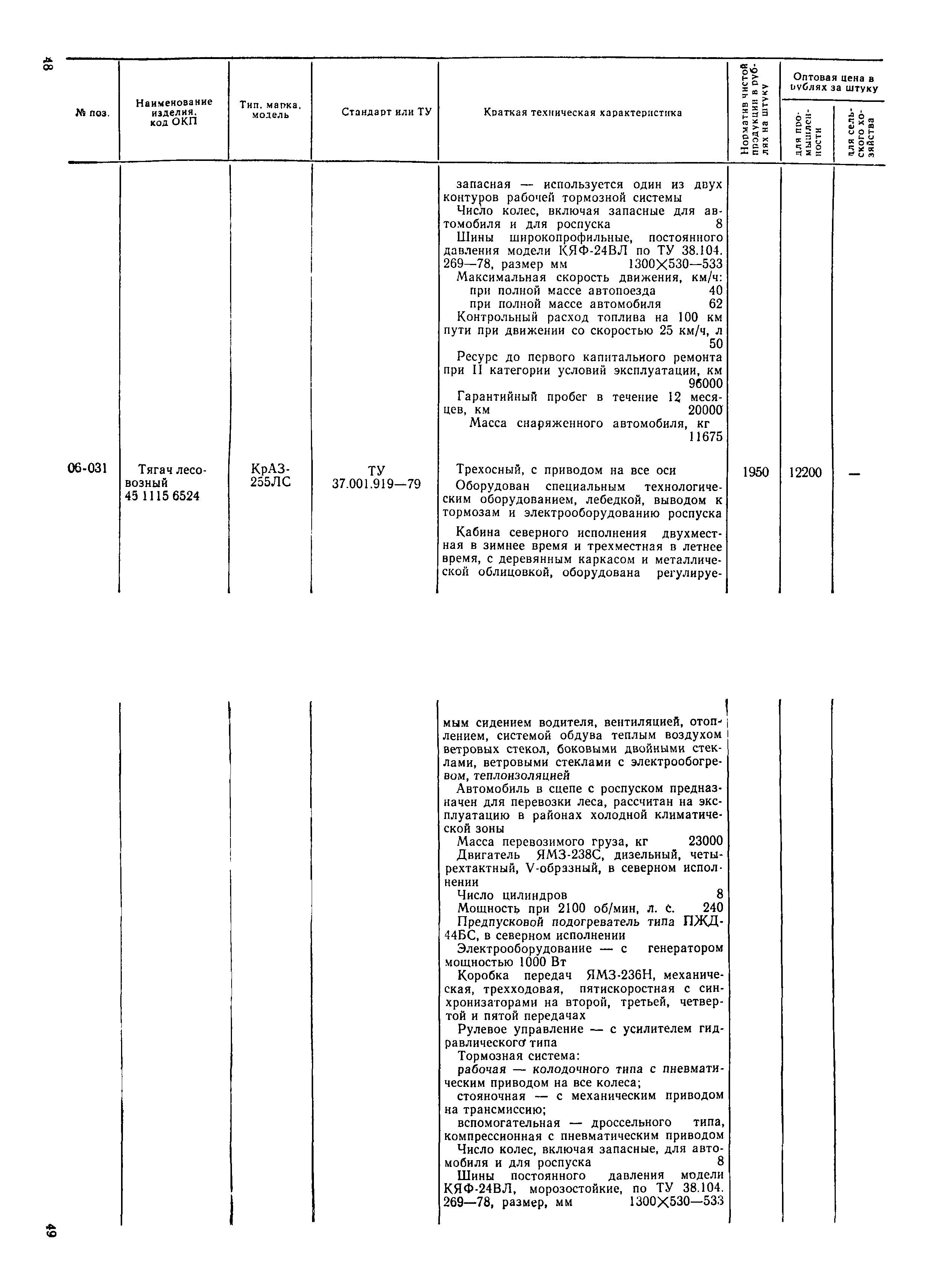 Прейскурант 21-01