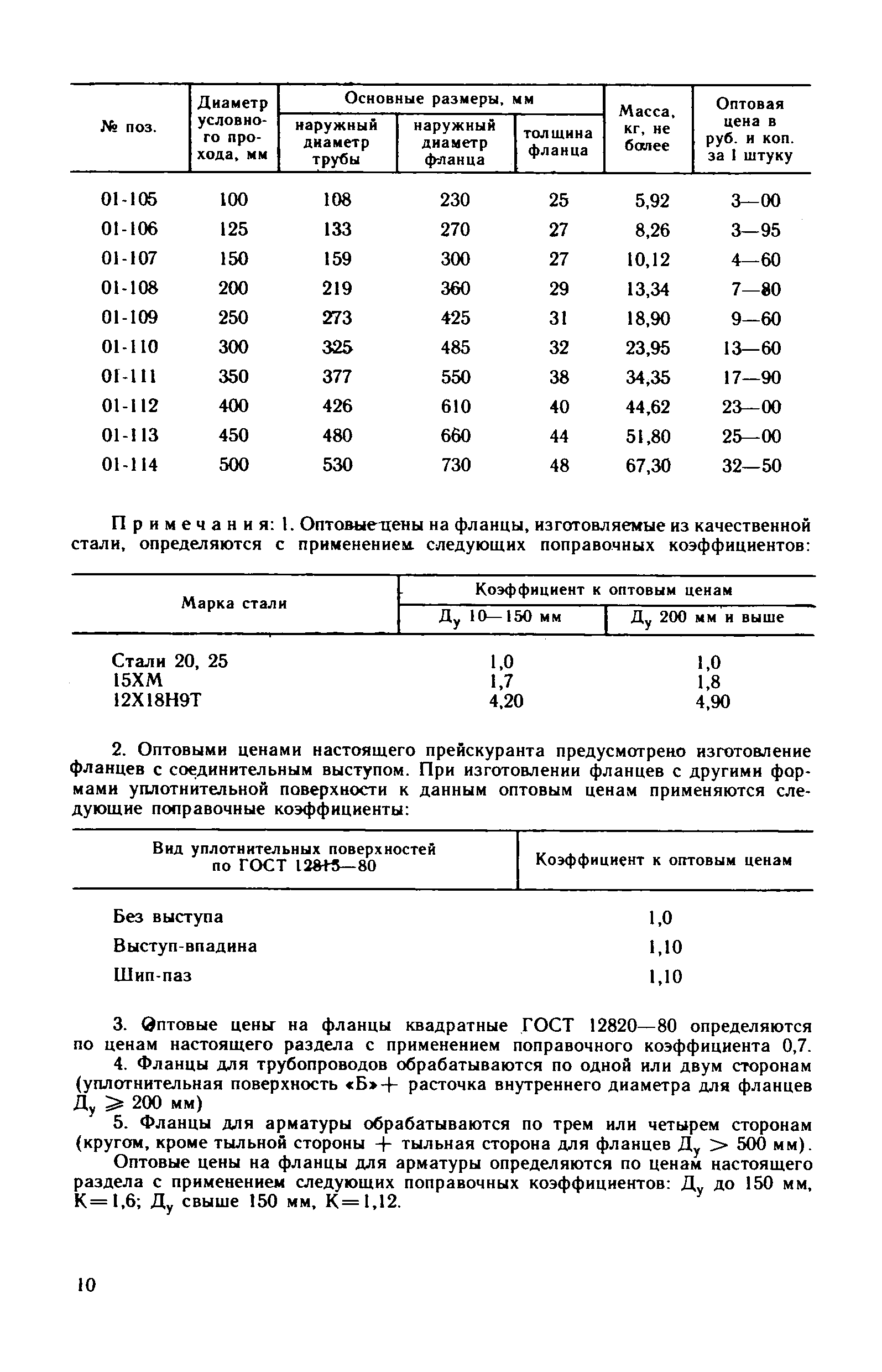 Прейскурант 23-10-29