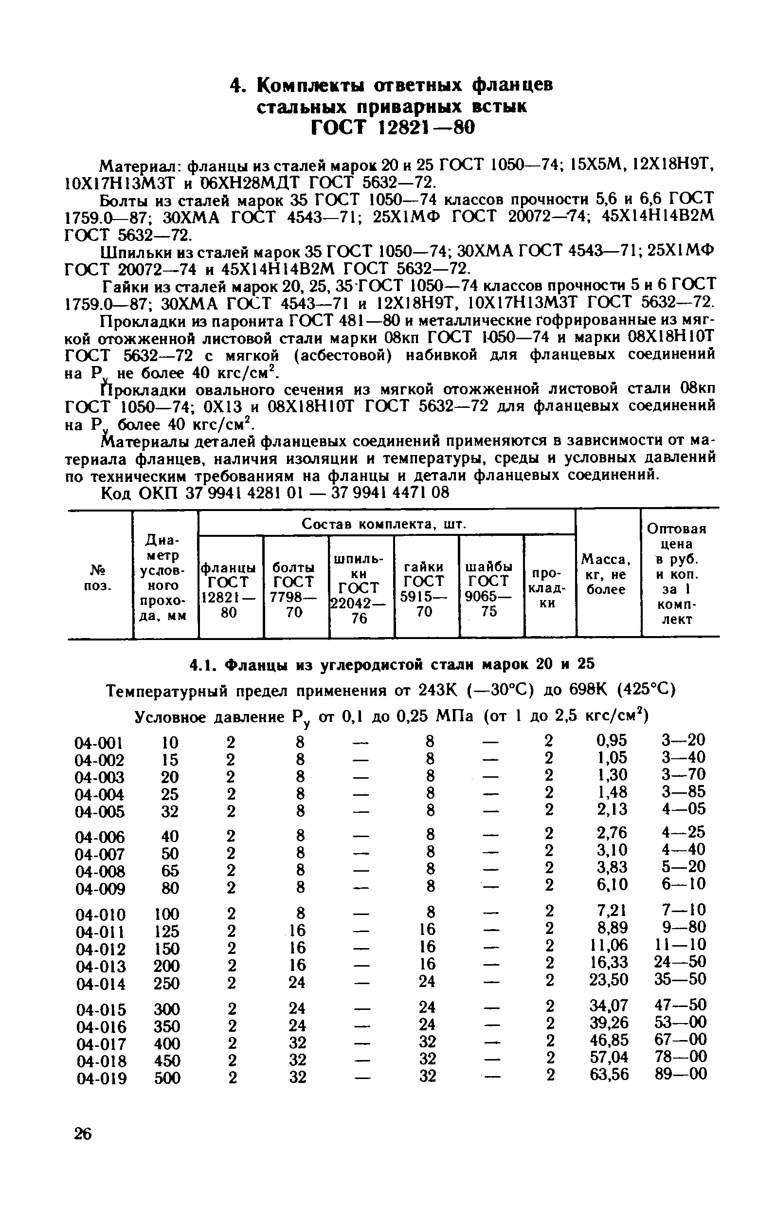 Прейскурант 23-10-29