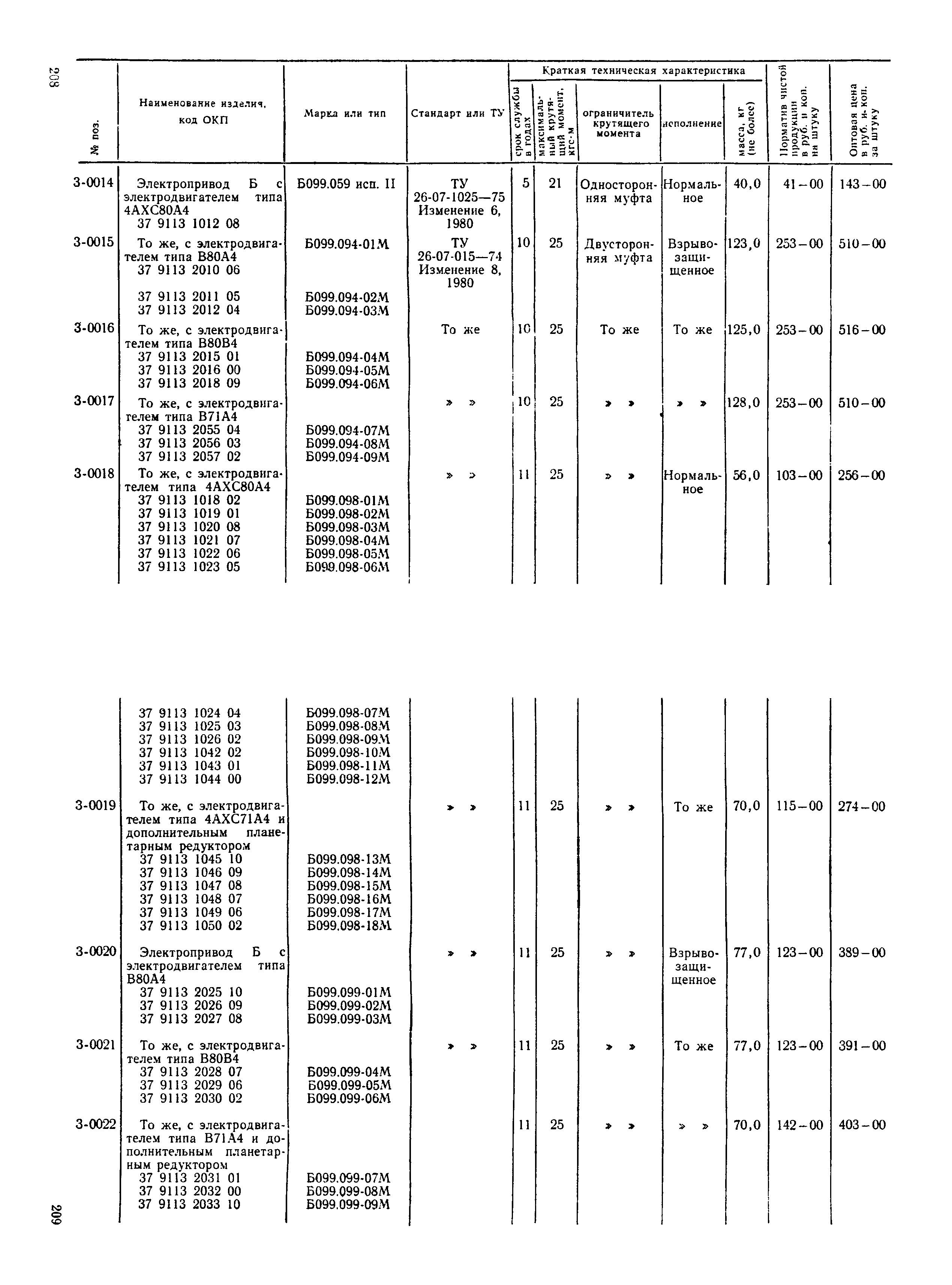 Прейскурант 23-07