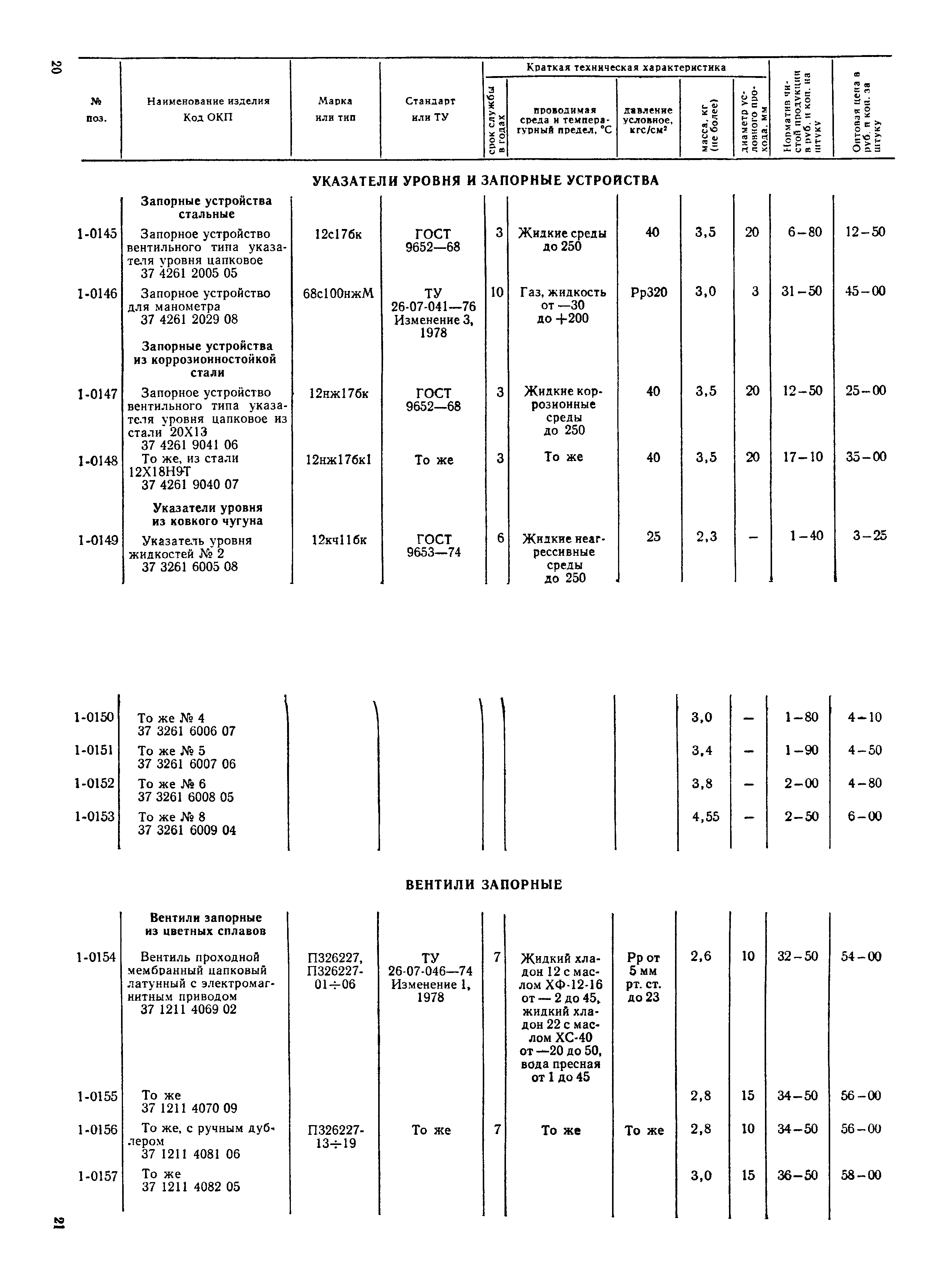 Прейскурант 23-07