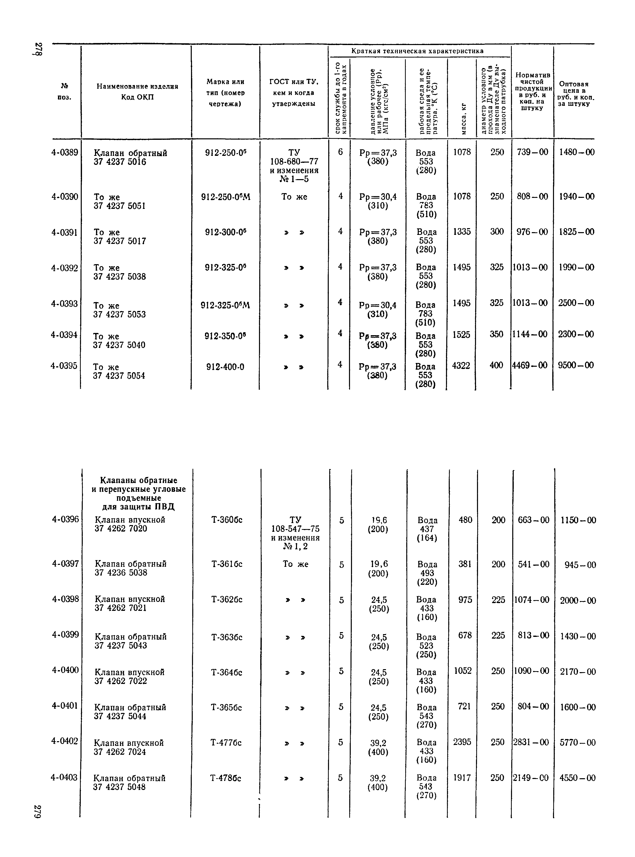 Прейскурант 23-07