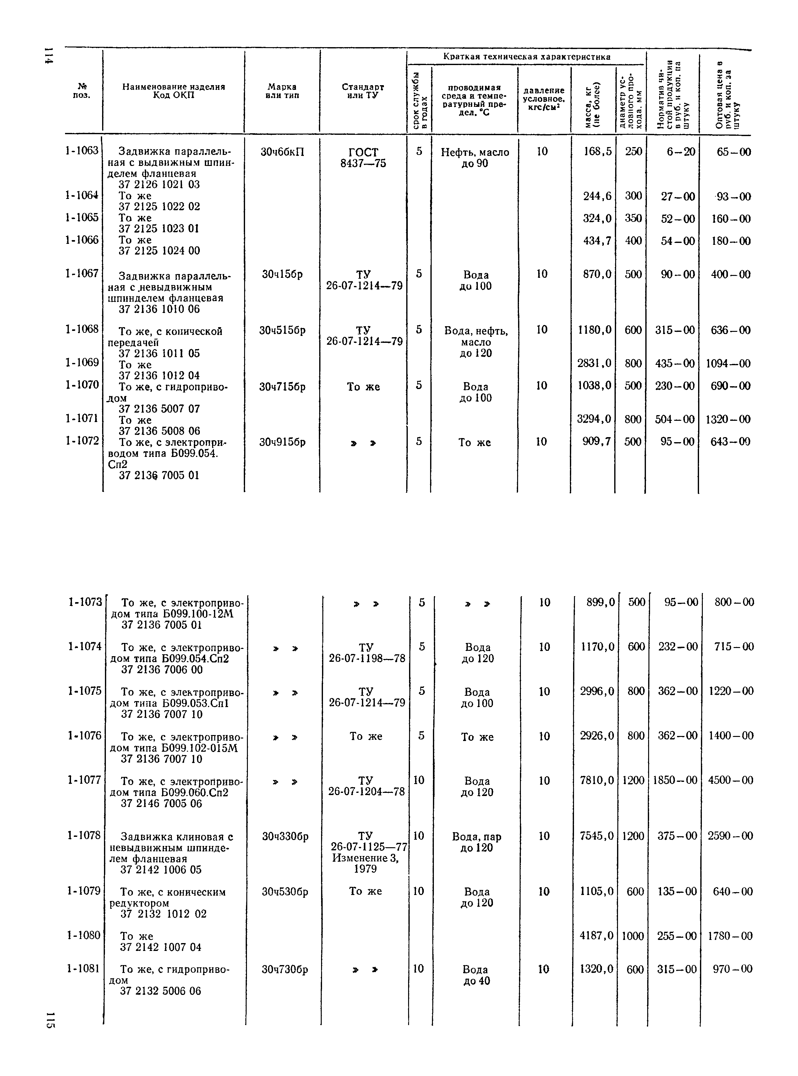 Прейскурант 23-07