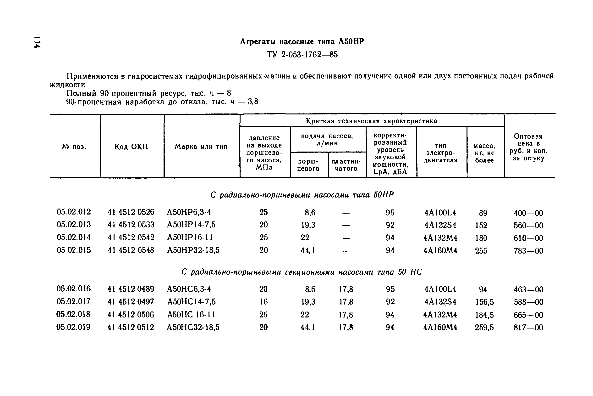 Прейскурант 18-08-38