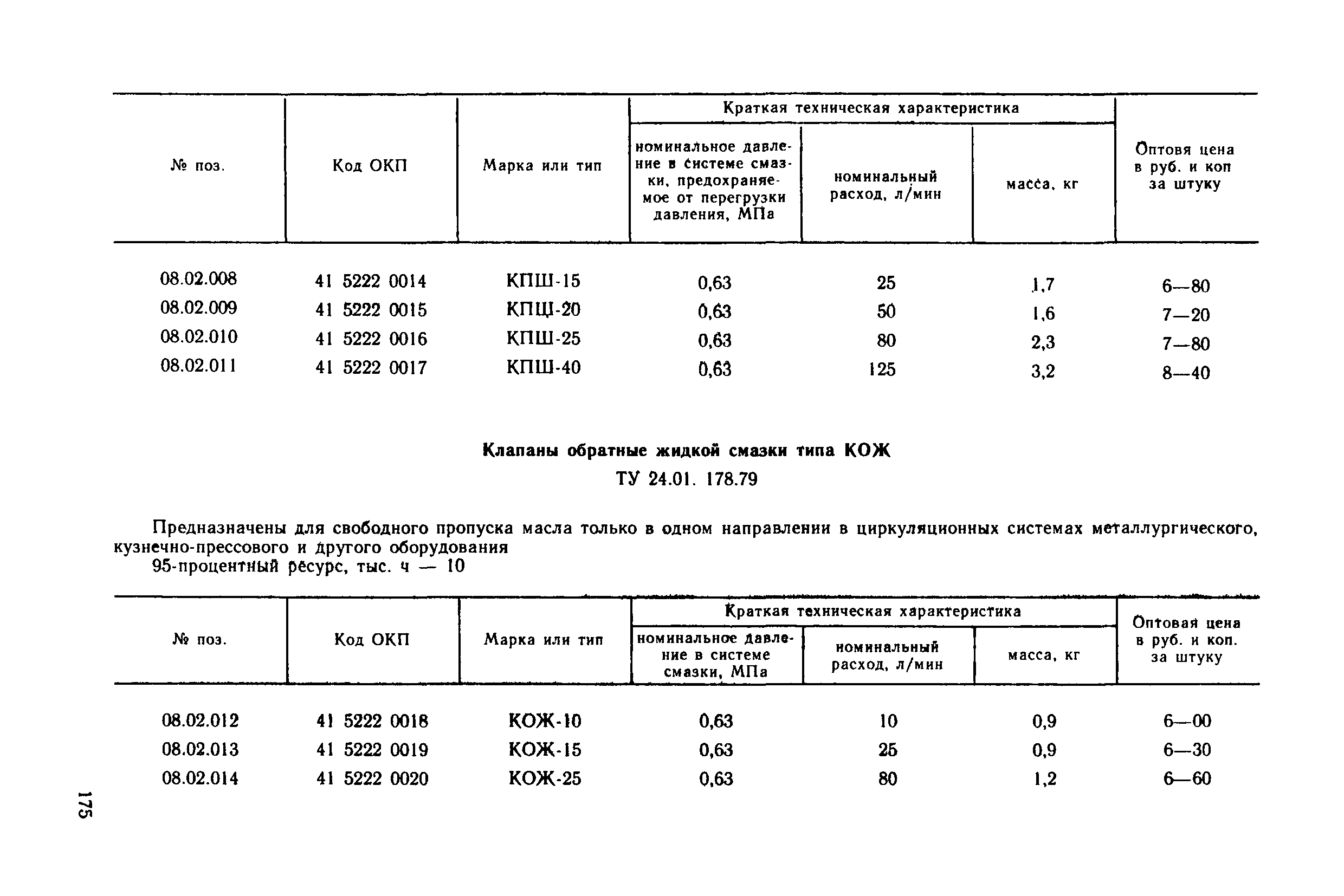 Прейскурант 18-08-38