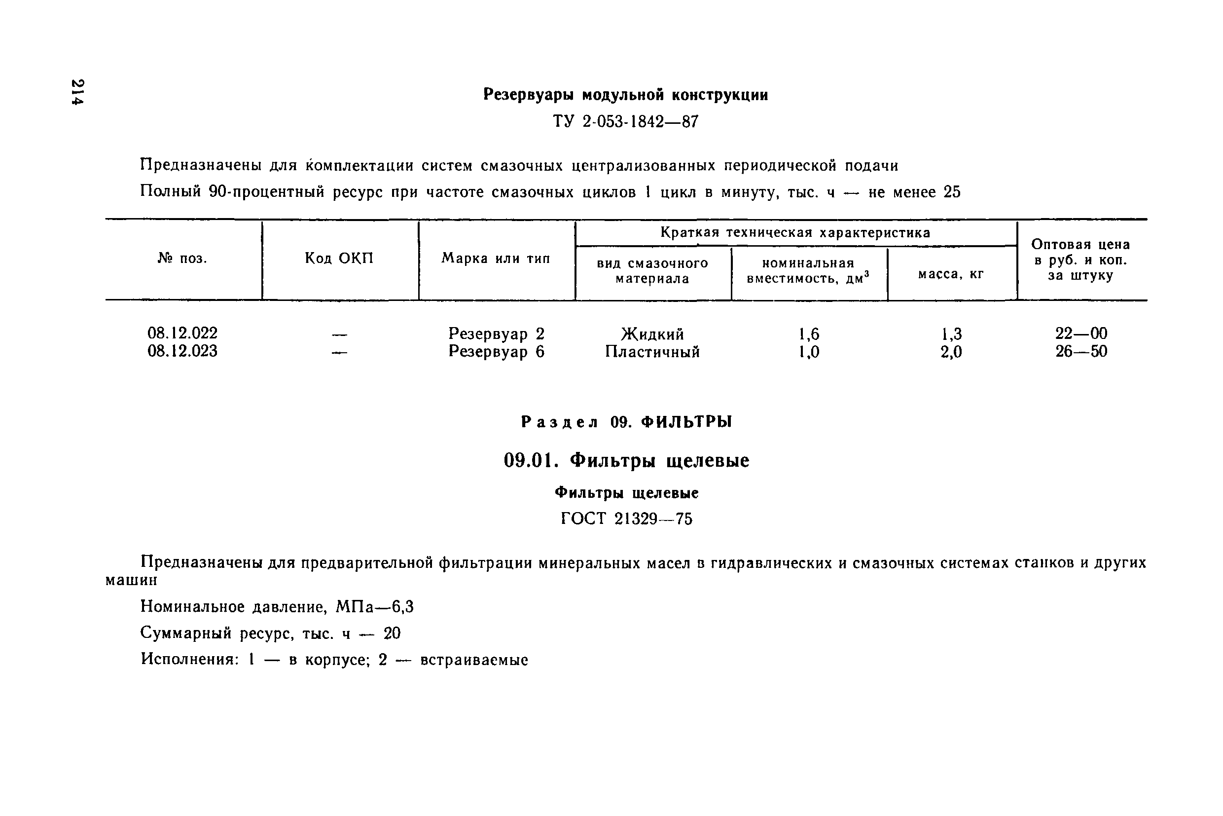 Прейскурант 18-08-38