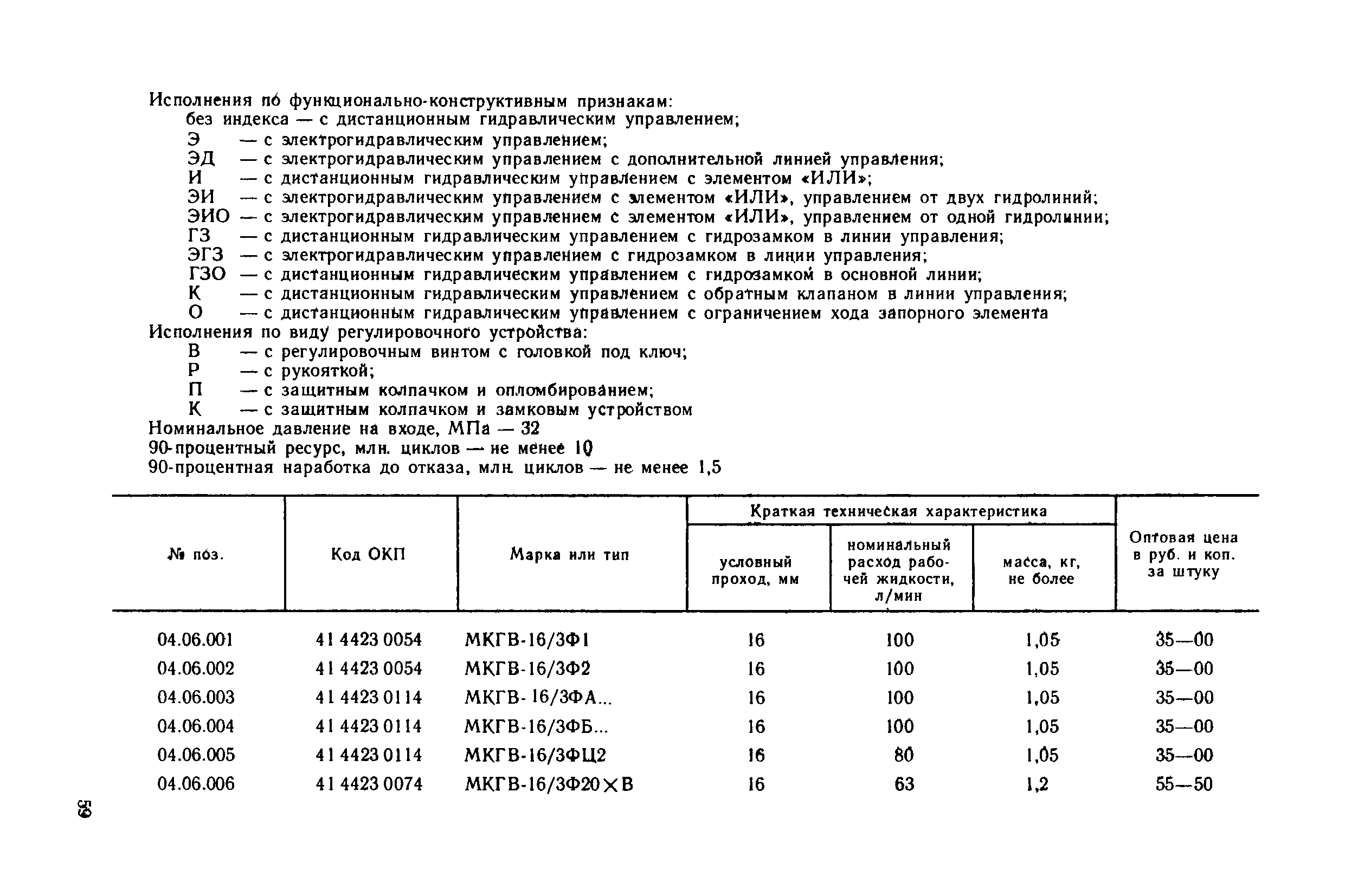 Прейскурант 18-08-38