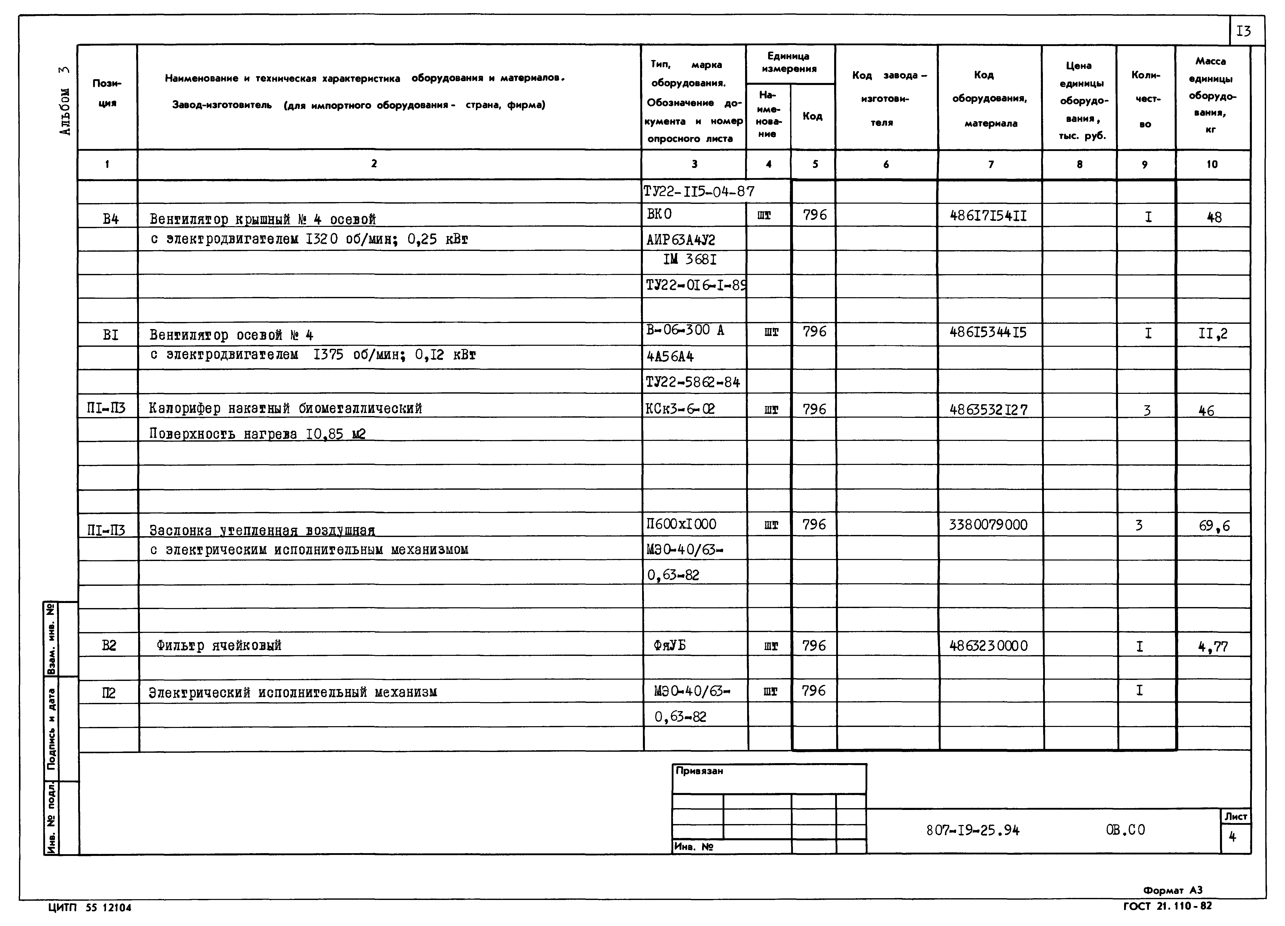 Типовой проект 807-19-25.94