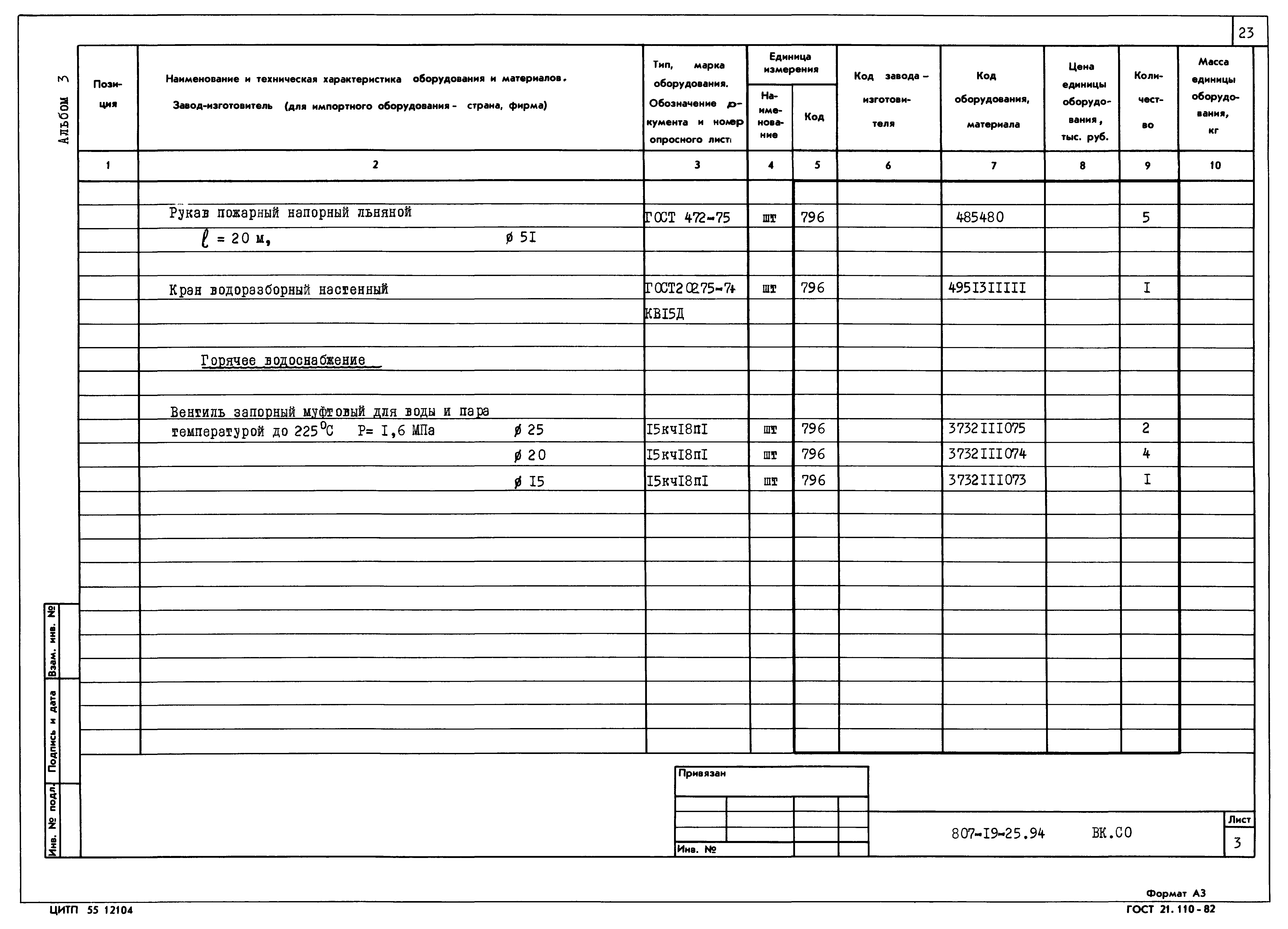 Типовой проект 807-19-25.94