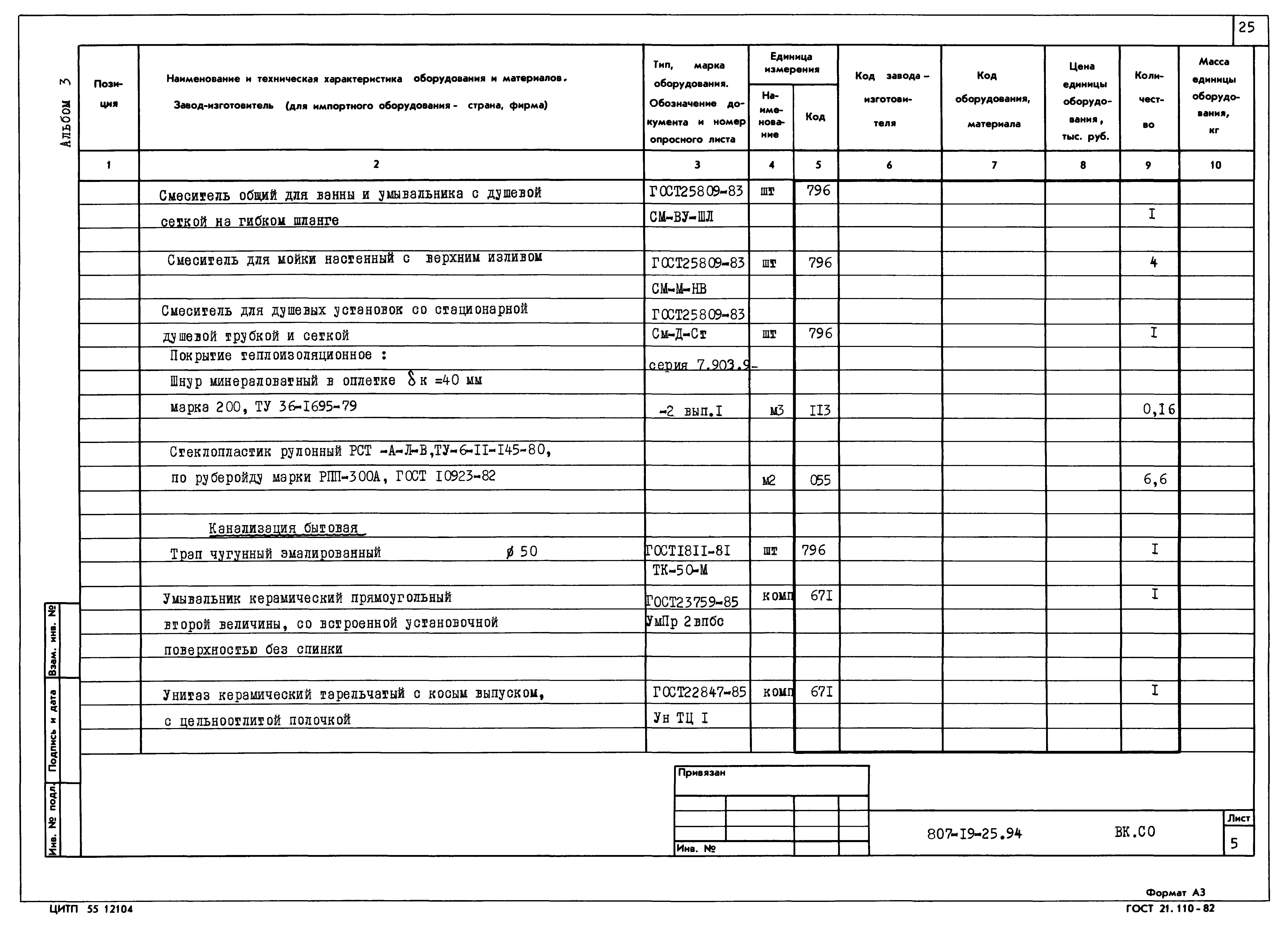 Типовой проект 807-19-25.94