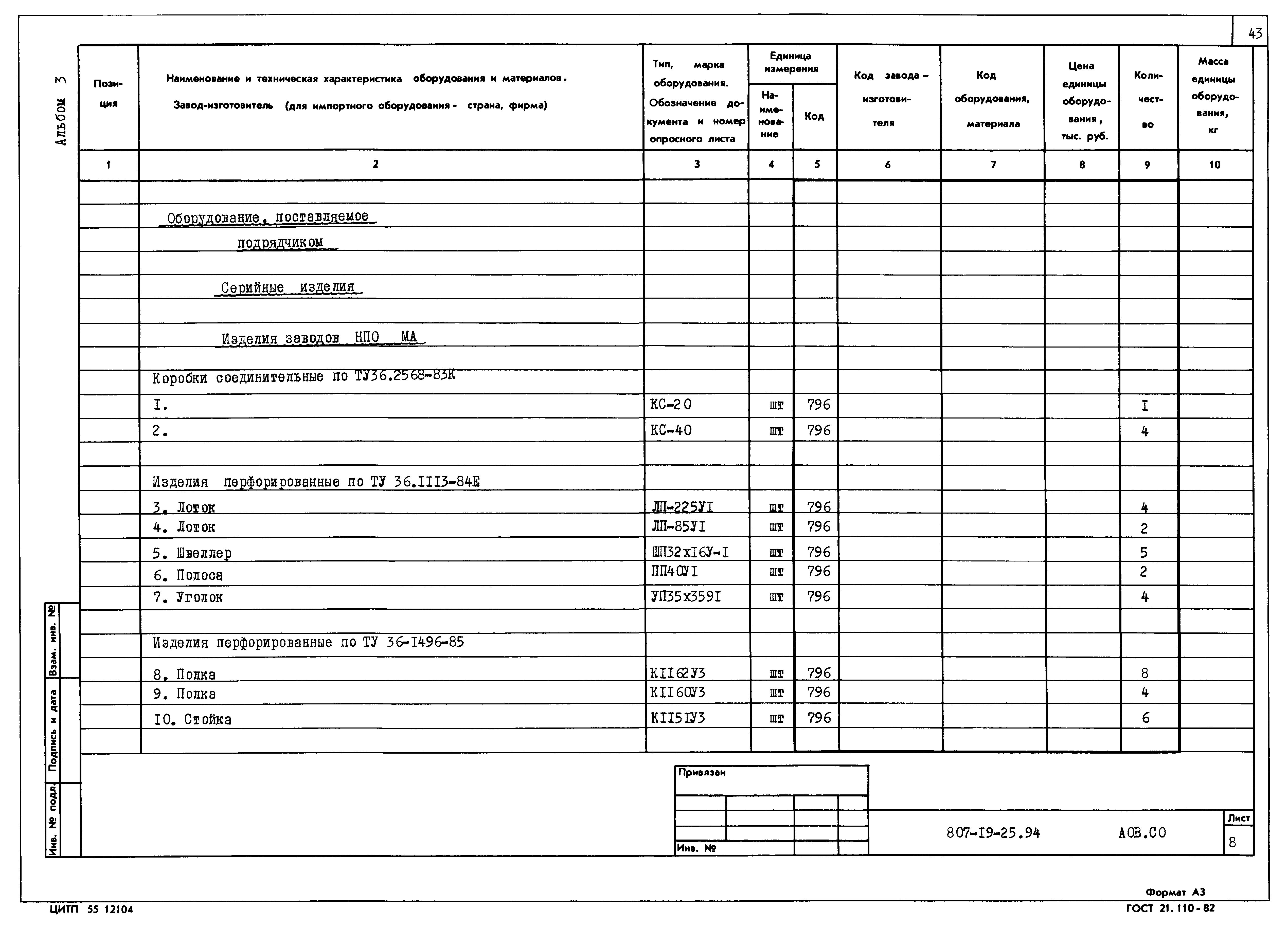 Типовой проект 807-19-25.94