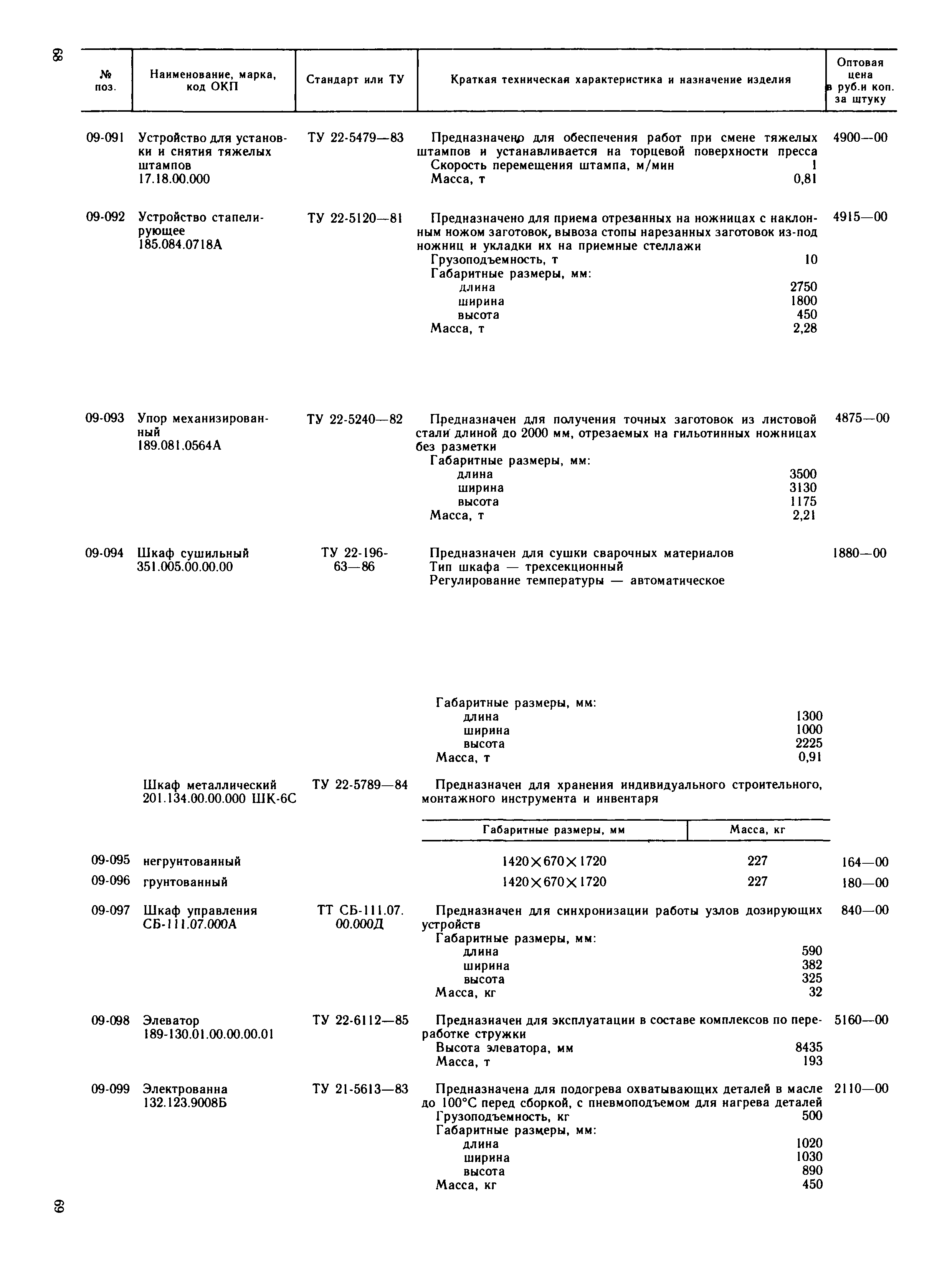 Прейскурант 24-18-49