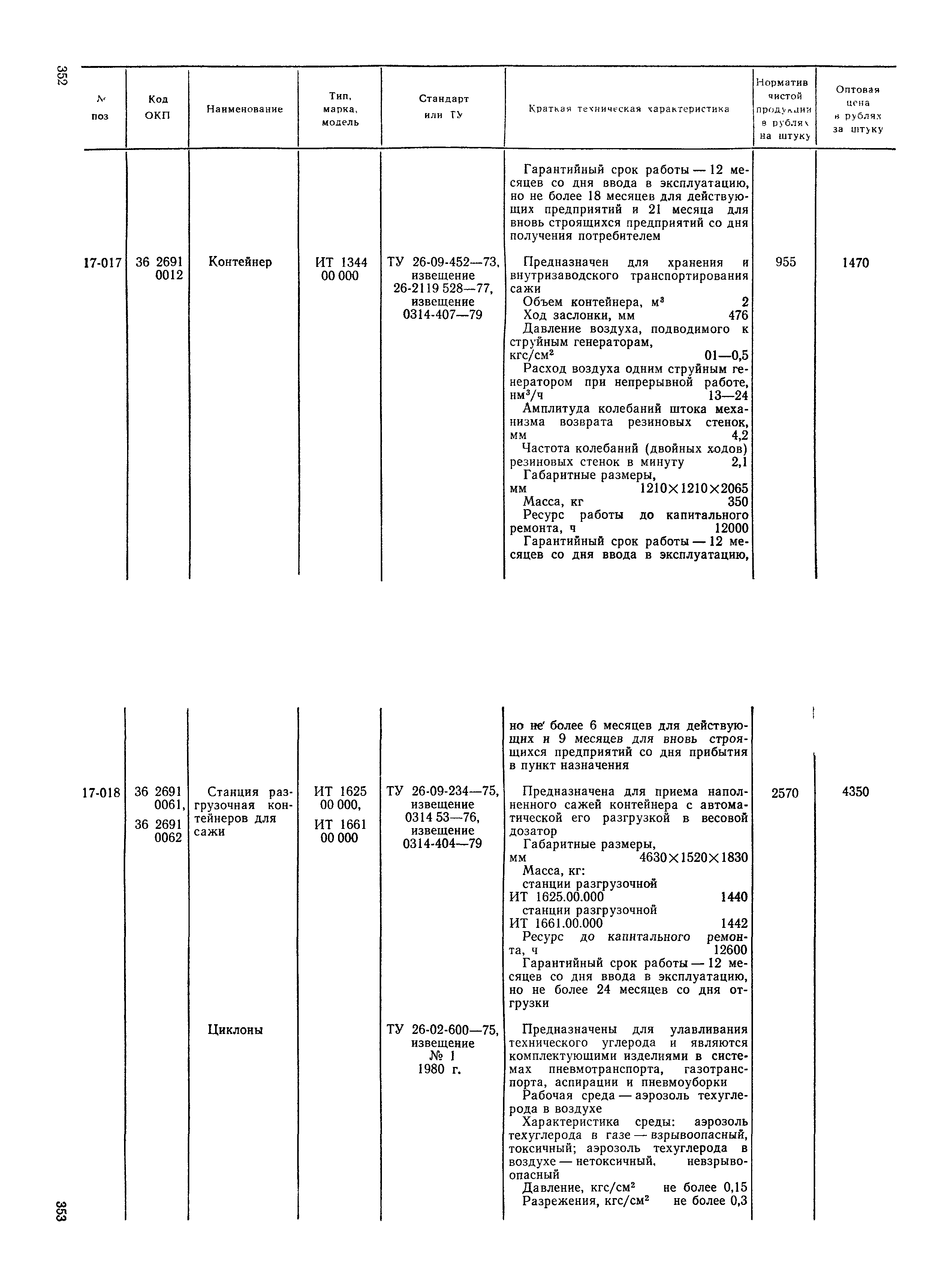 Прейскурант 23-12