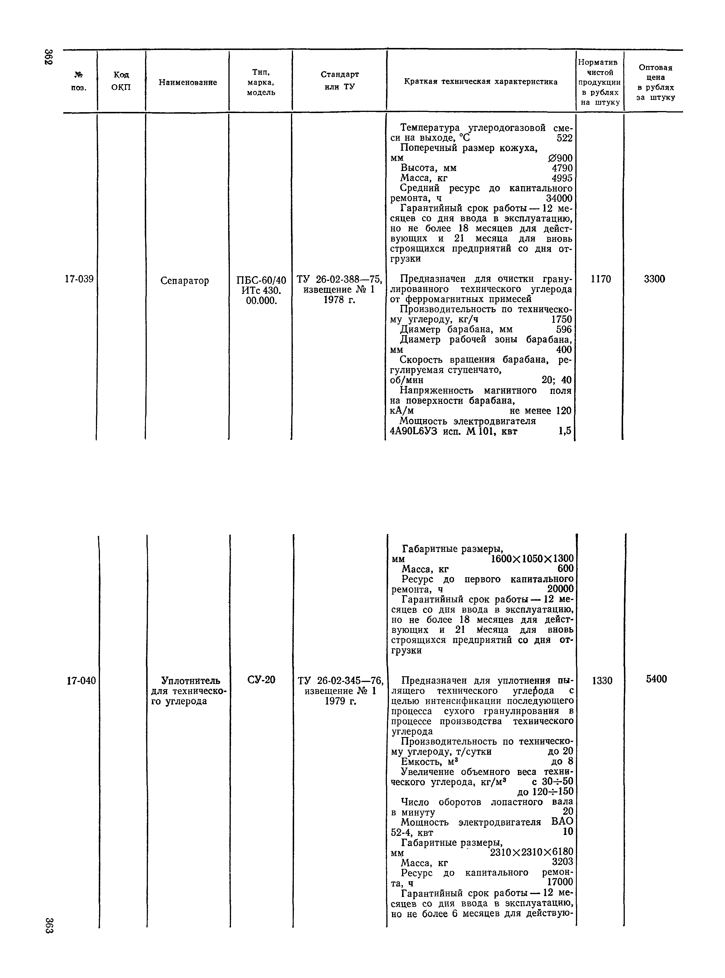 Прейскурант 23-12