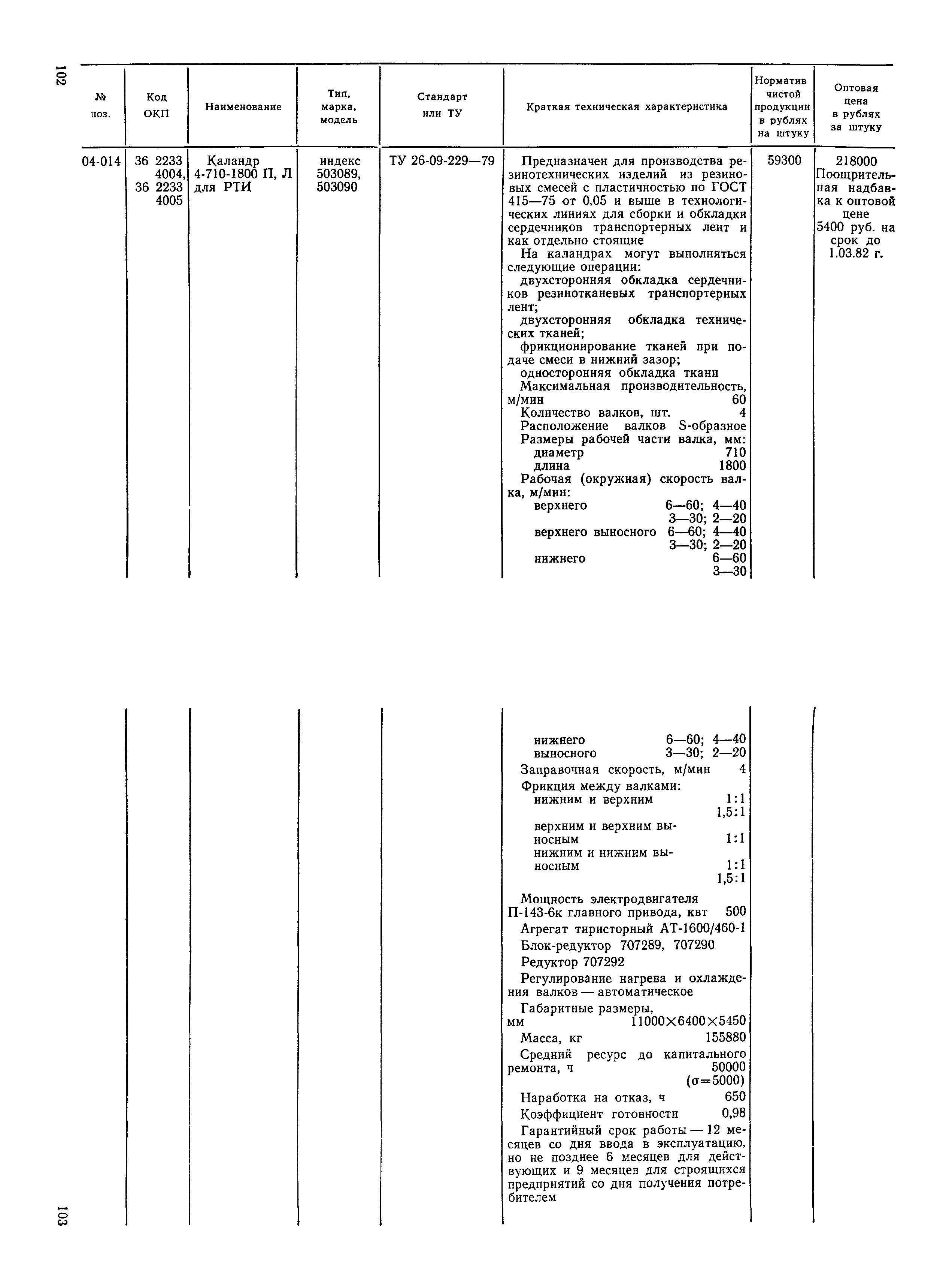 Прейскурант 23-12