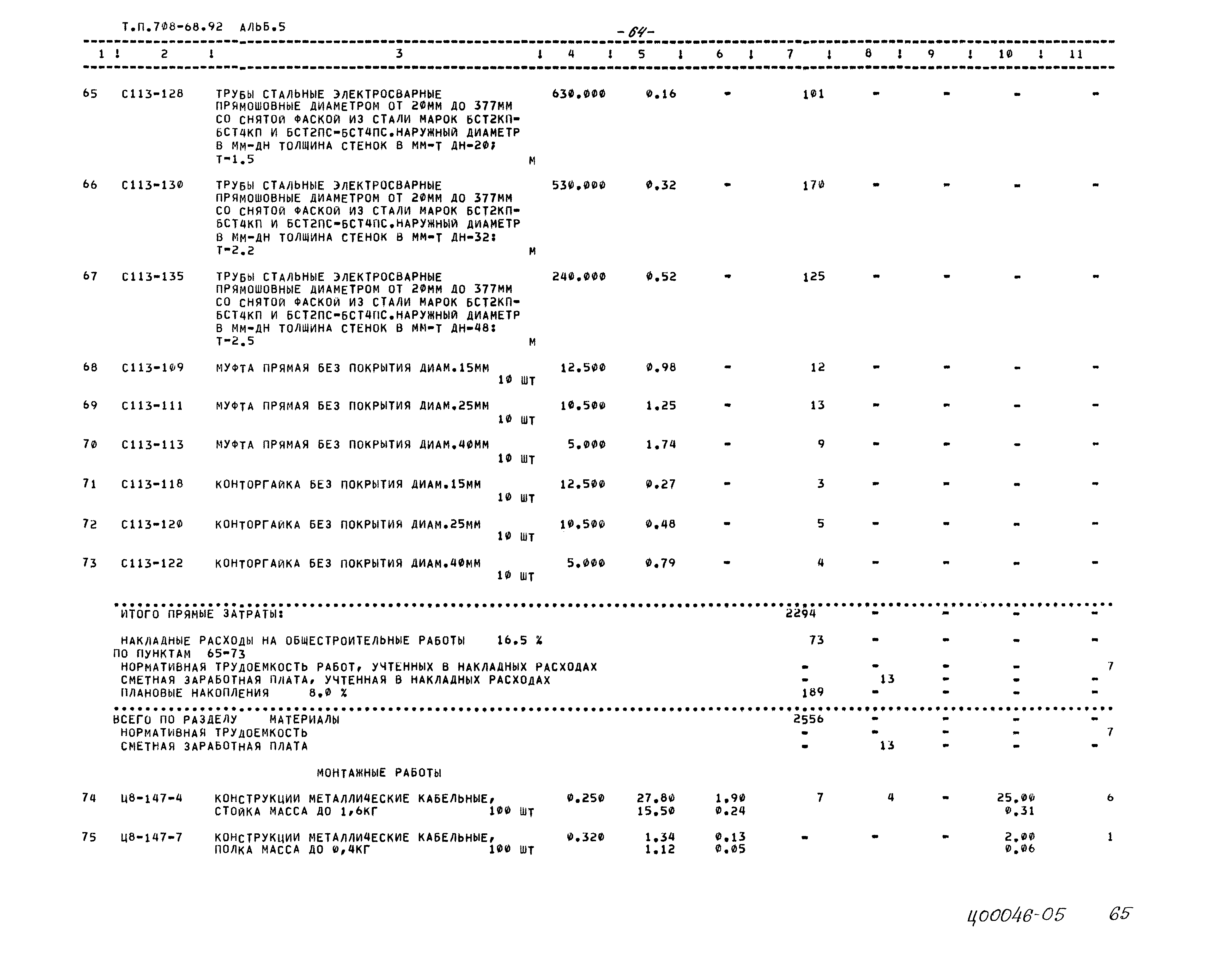 Типовой проект 708-68.92