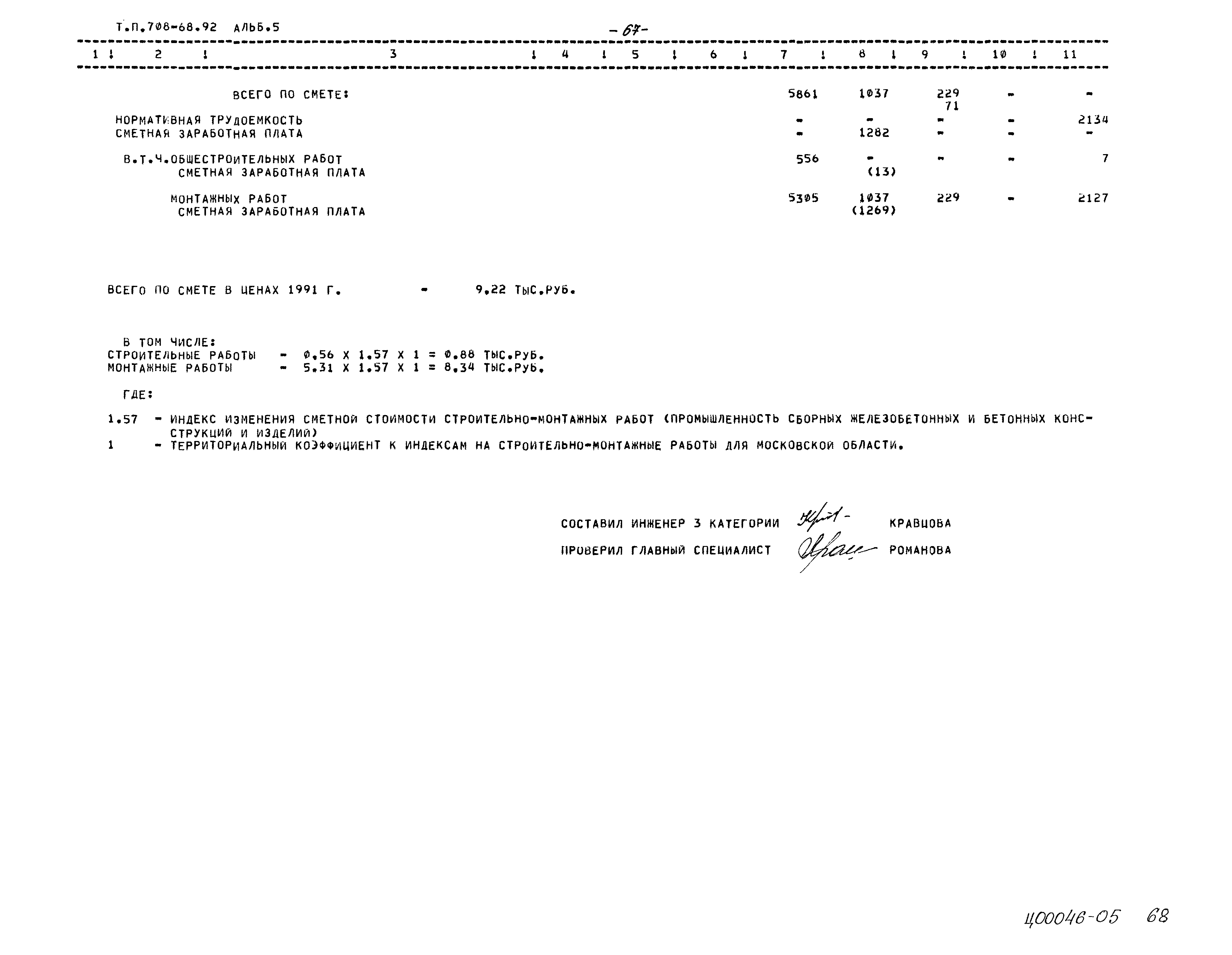 Типовой проект 708-68.92