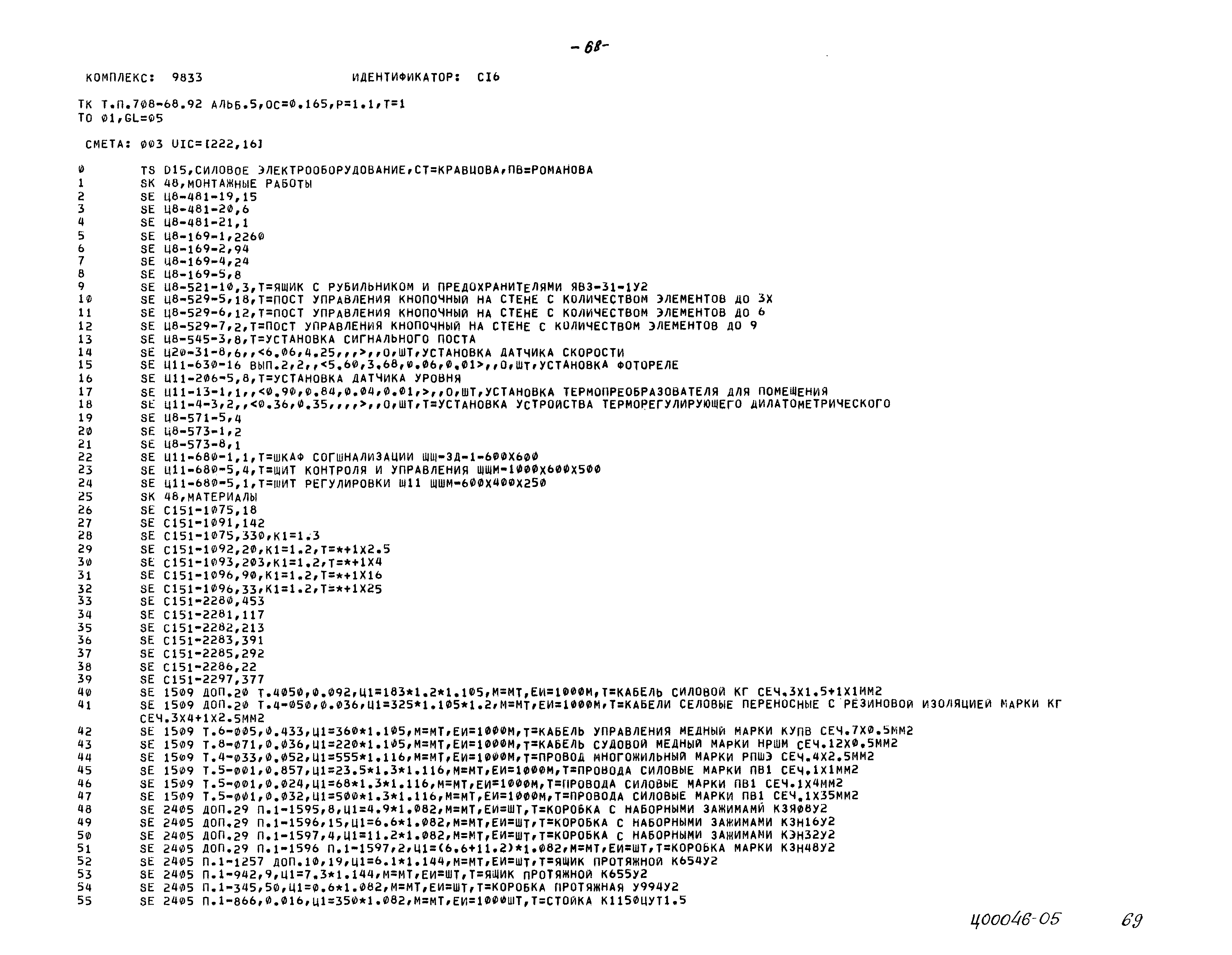 Типовой проект 708-68.92