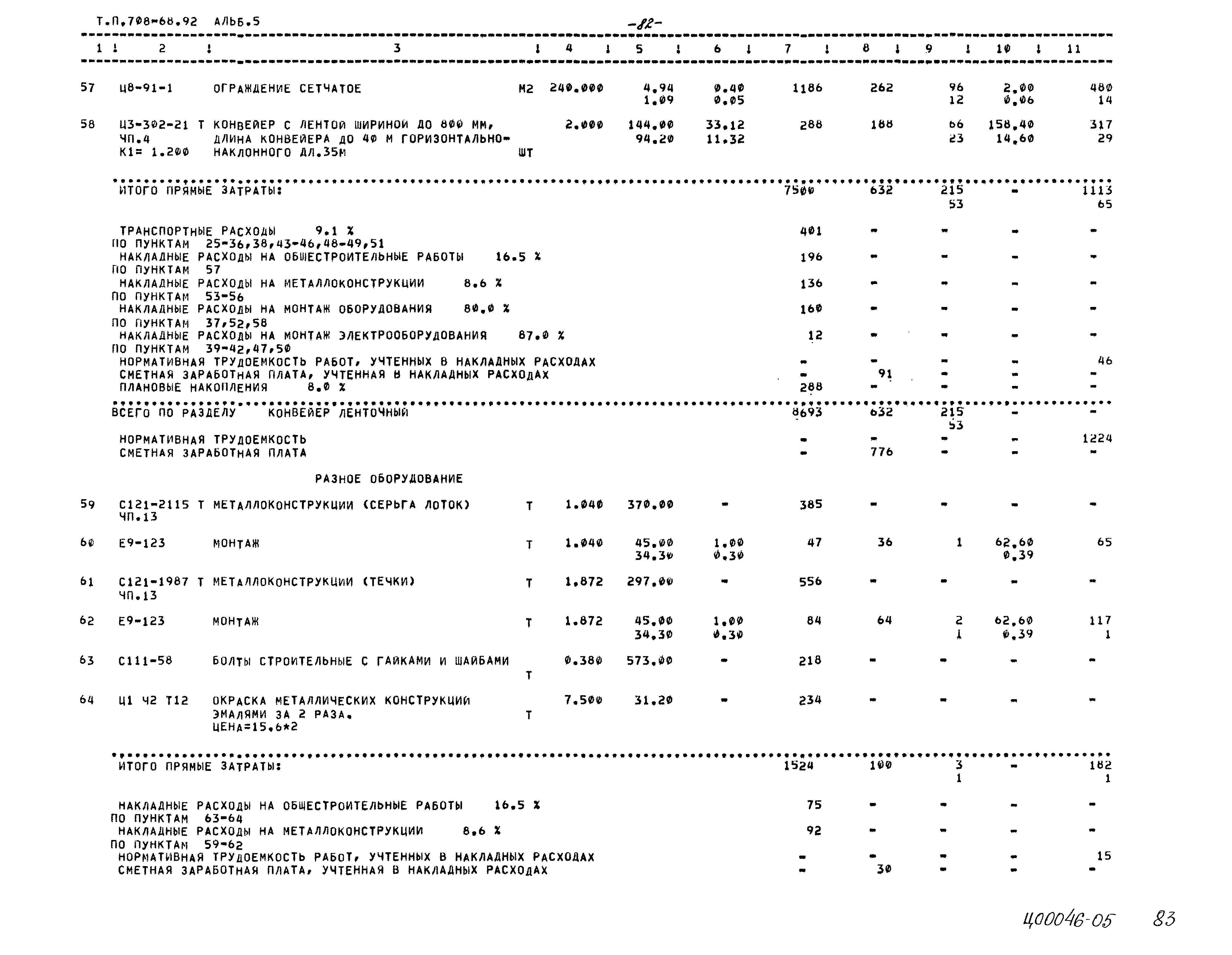 Типовой проект 708-68.92