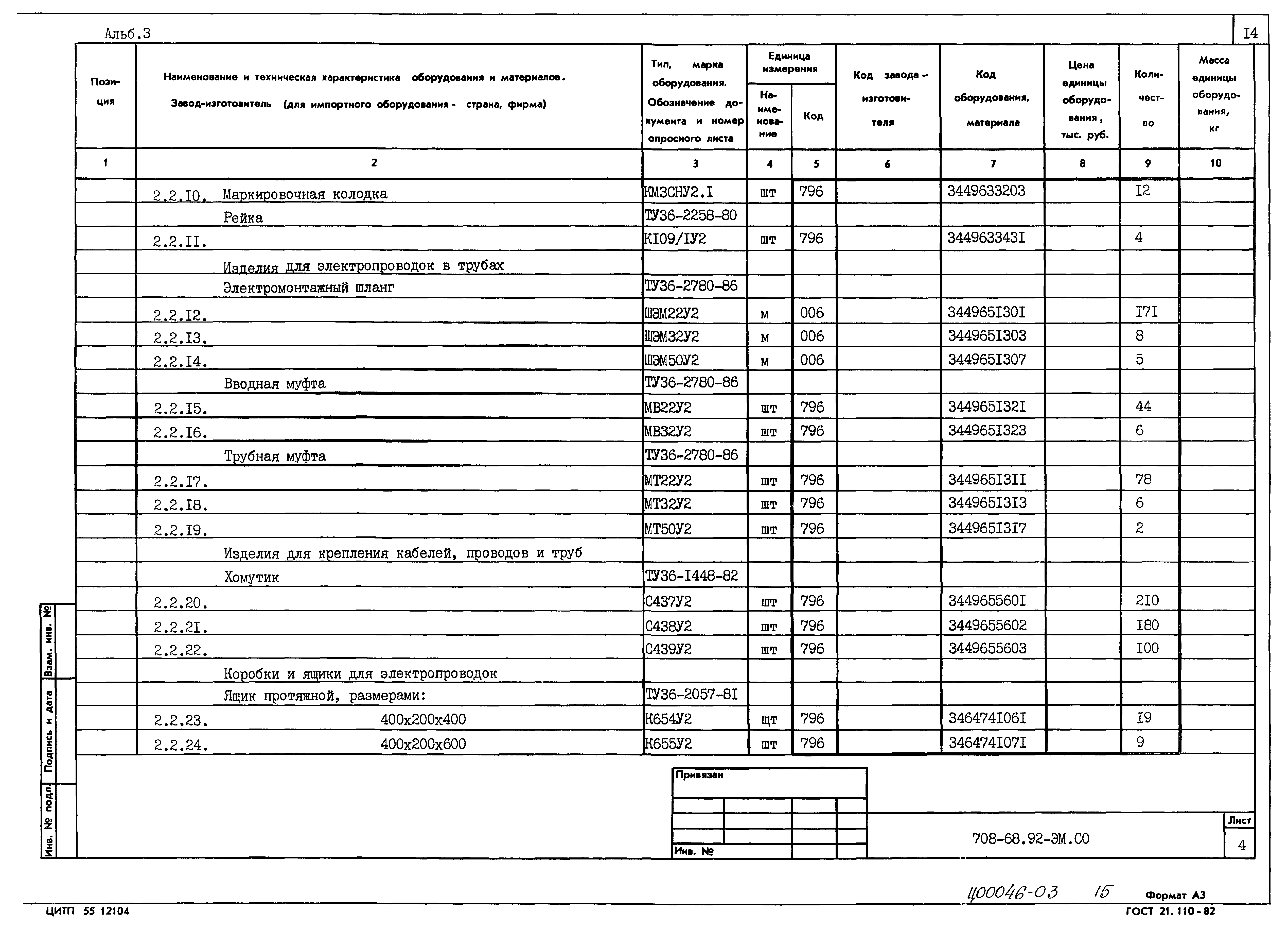 Типовой проект 708-68.92