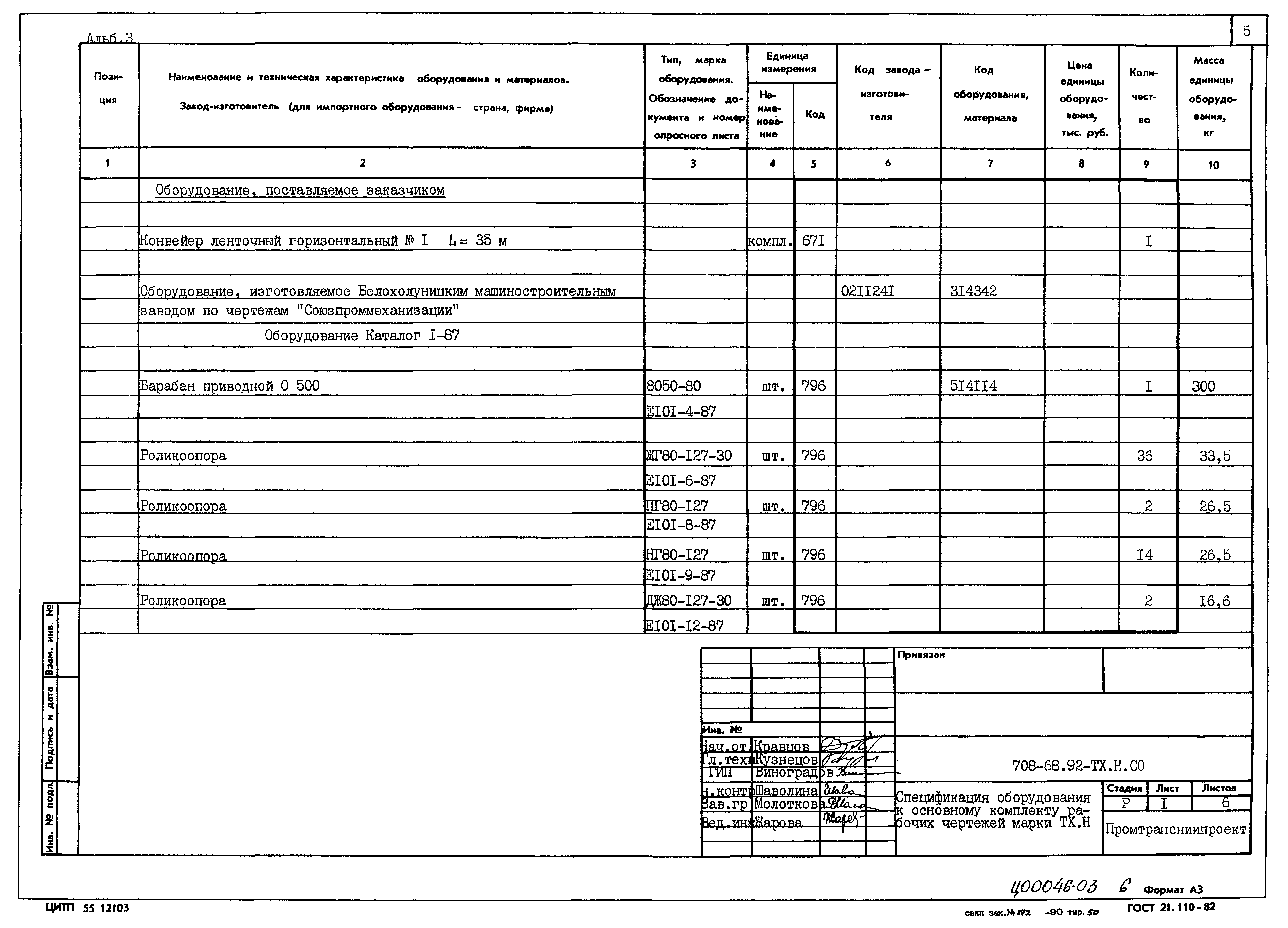 Типовой проект 708-68.92