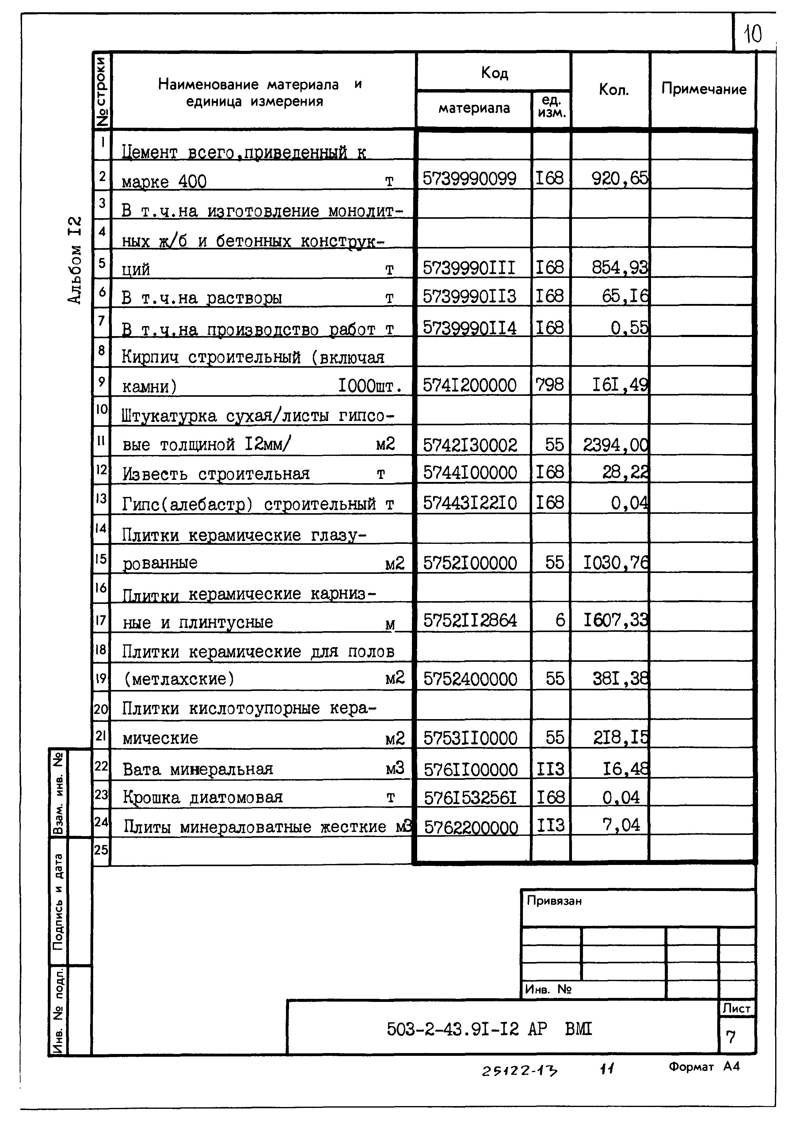 Типовой проект 503-2-43.91