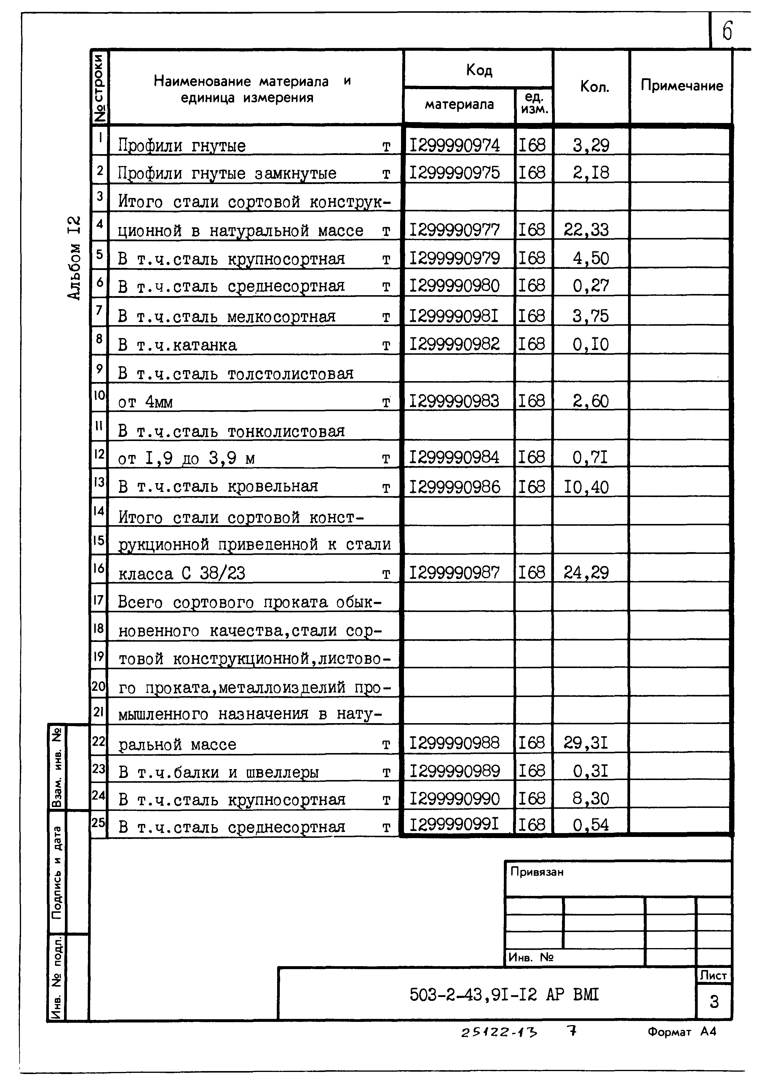 Типовой проект 503-2-43.91