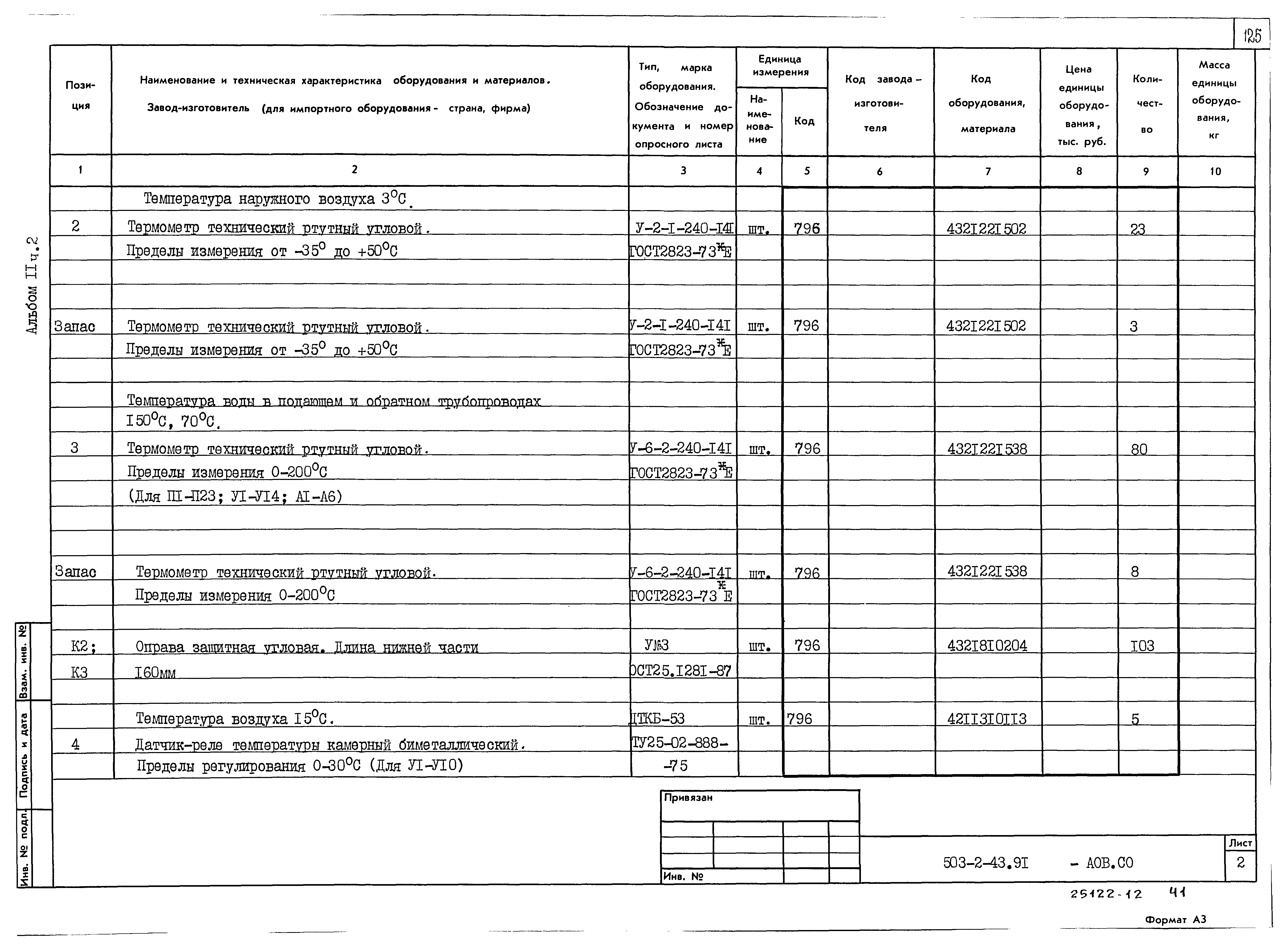 Типовой проект 503-2-43.91