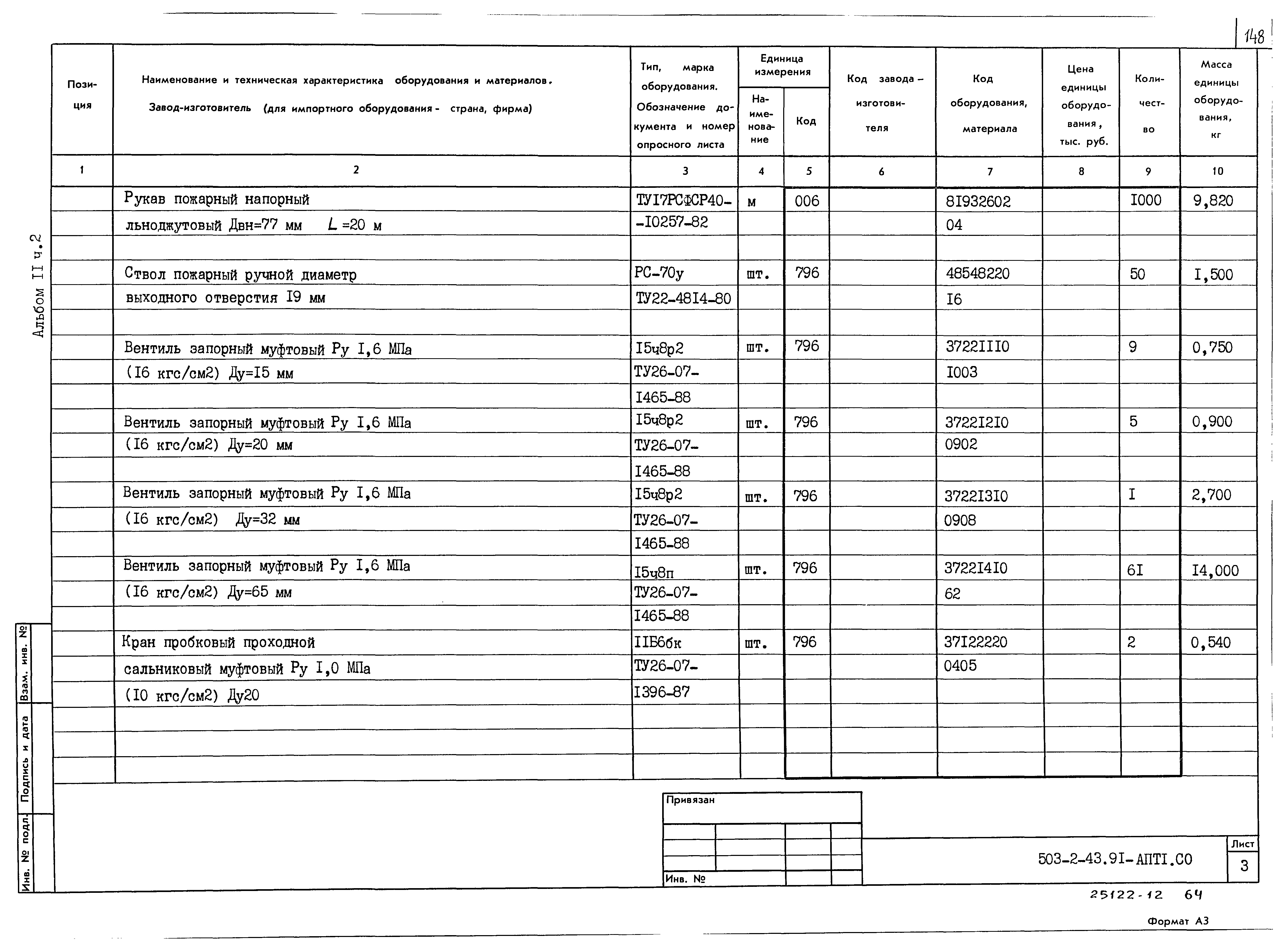 Типовой проект 503-2-43.91