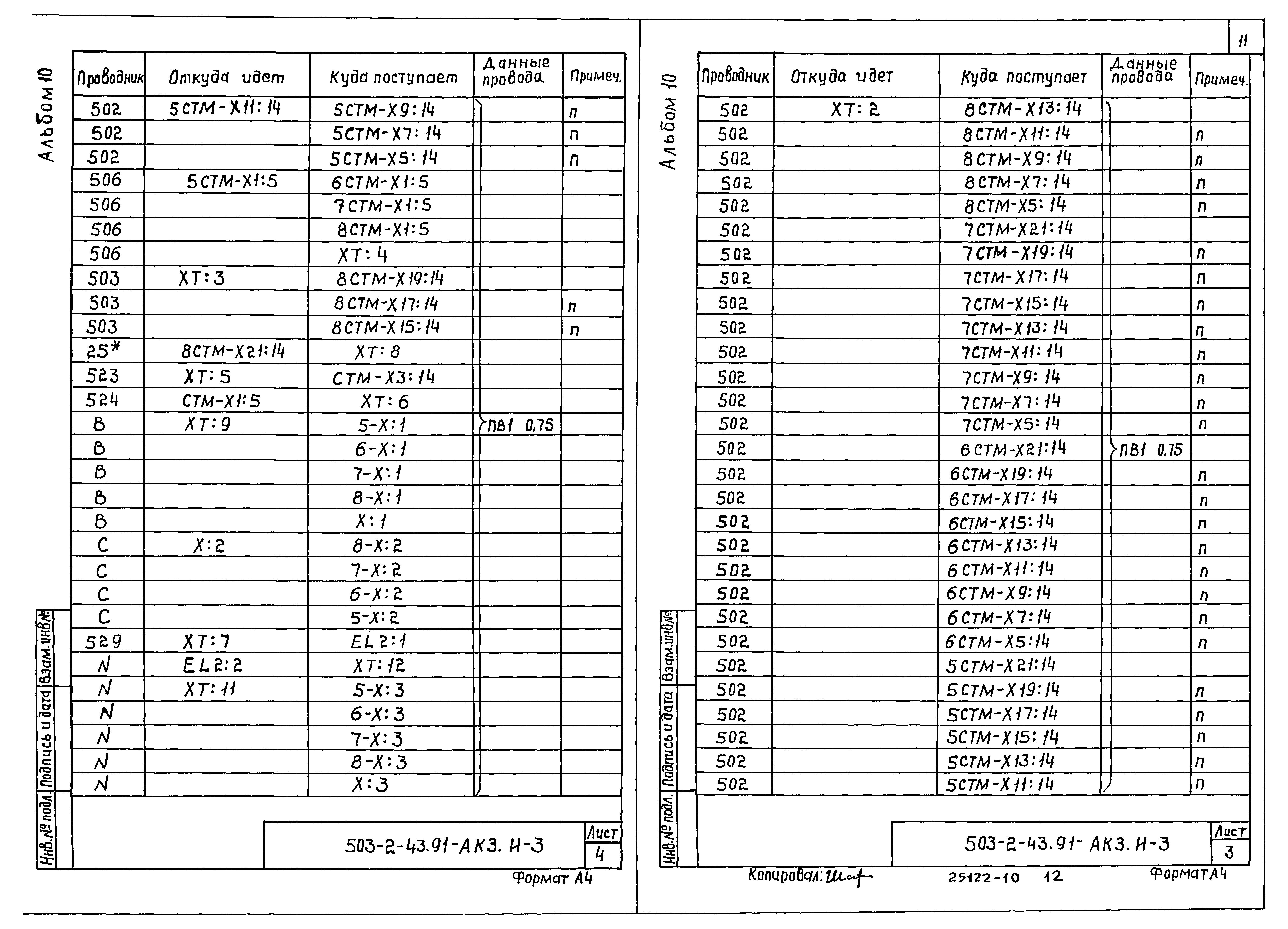Типовой проект 503-2-43.91