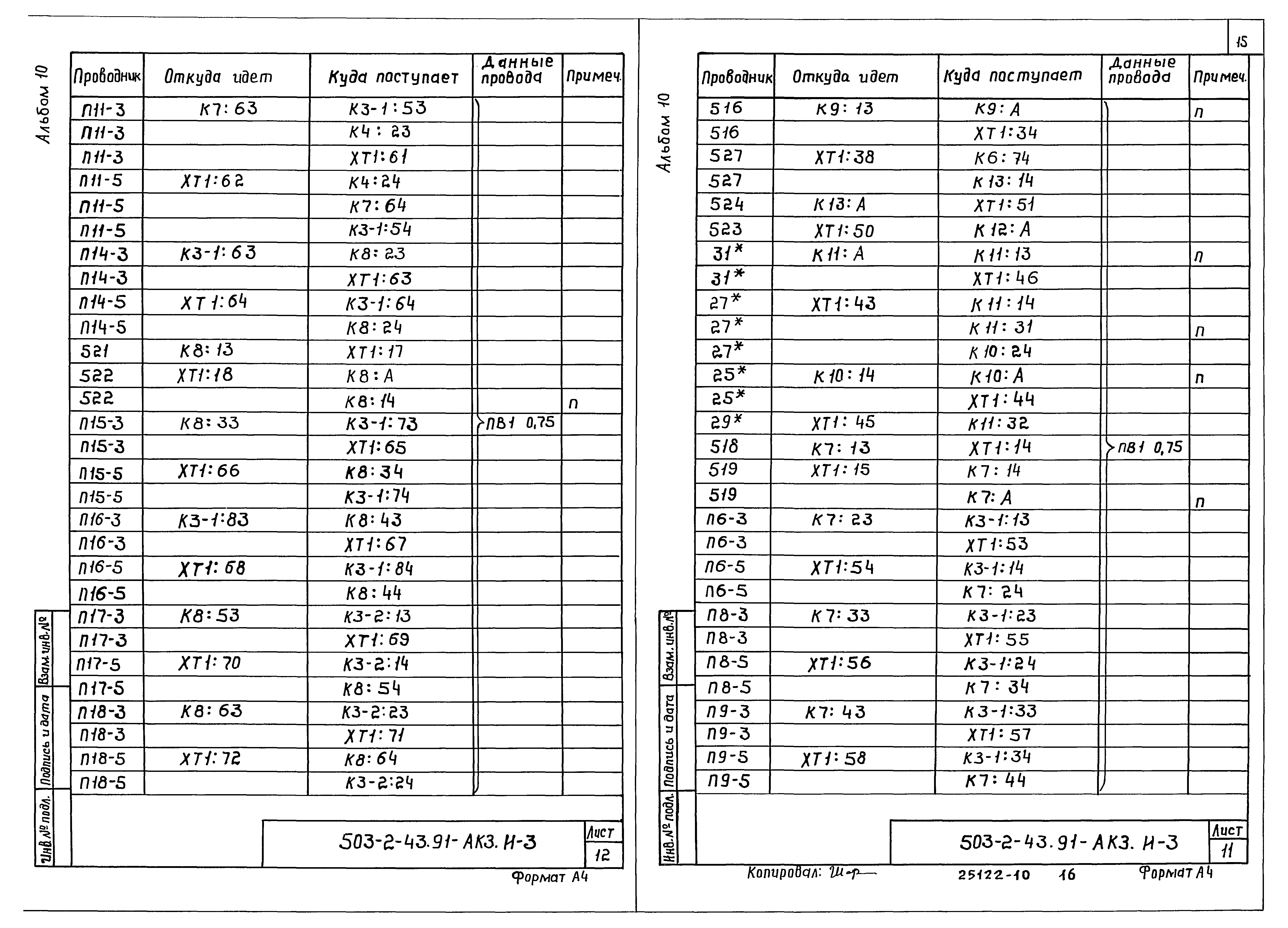 Типовой проект 503-2-43.91