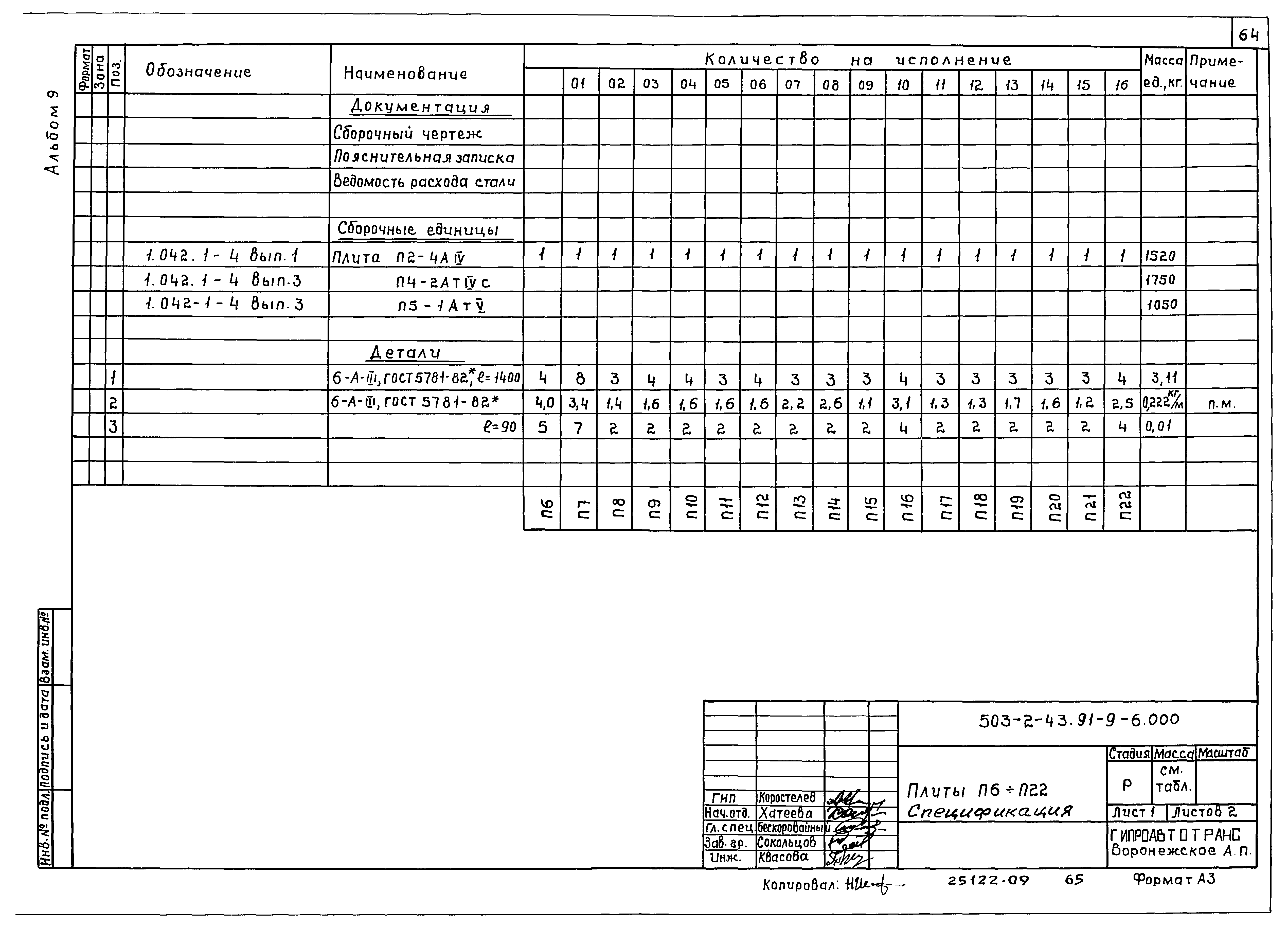 Типовой проект 503-2-43.91