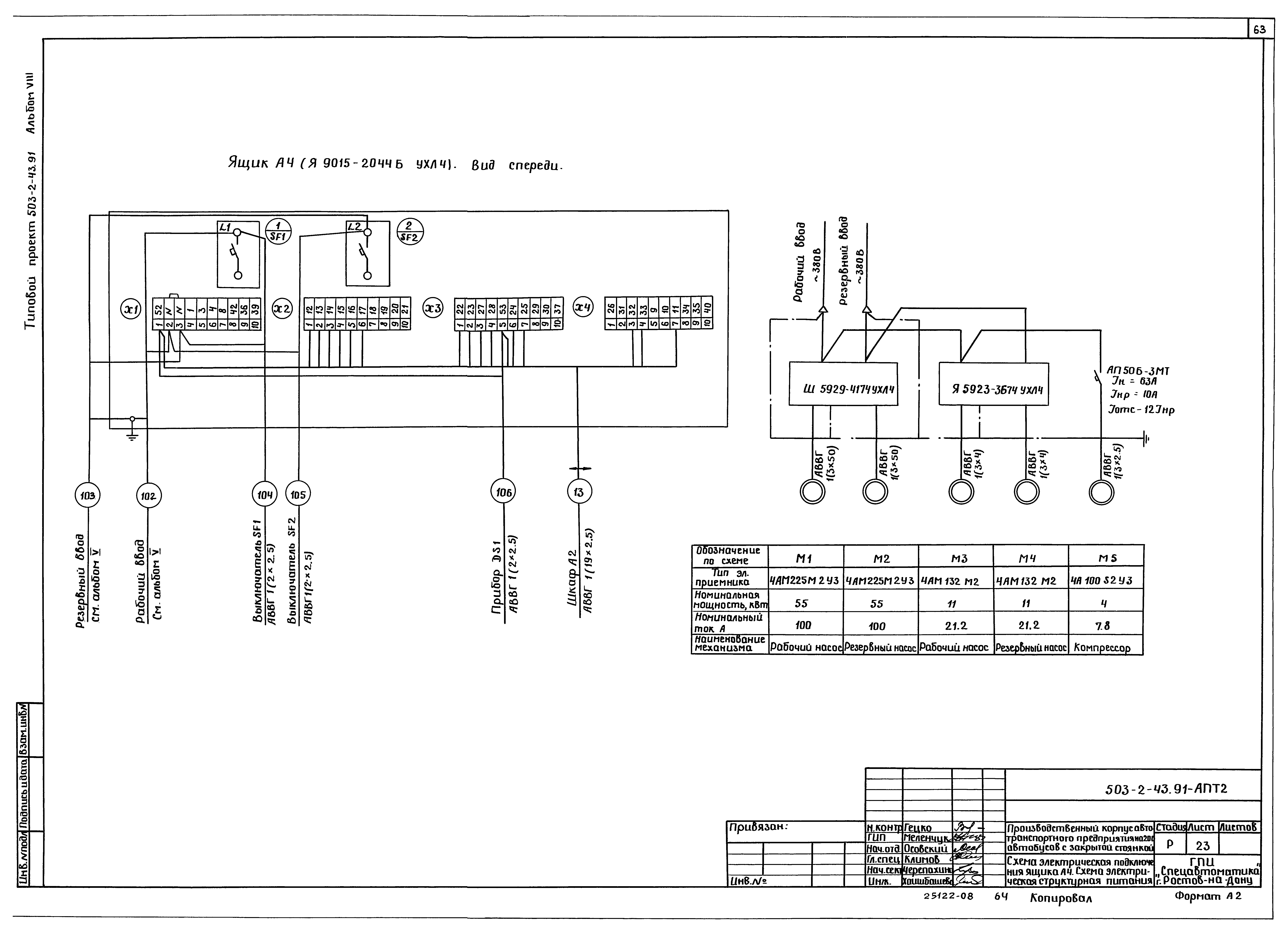 Типовой проект 503-2-43.91