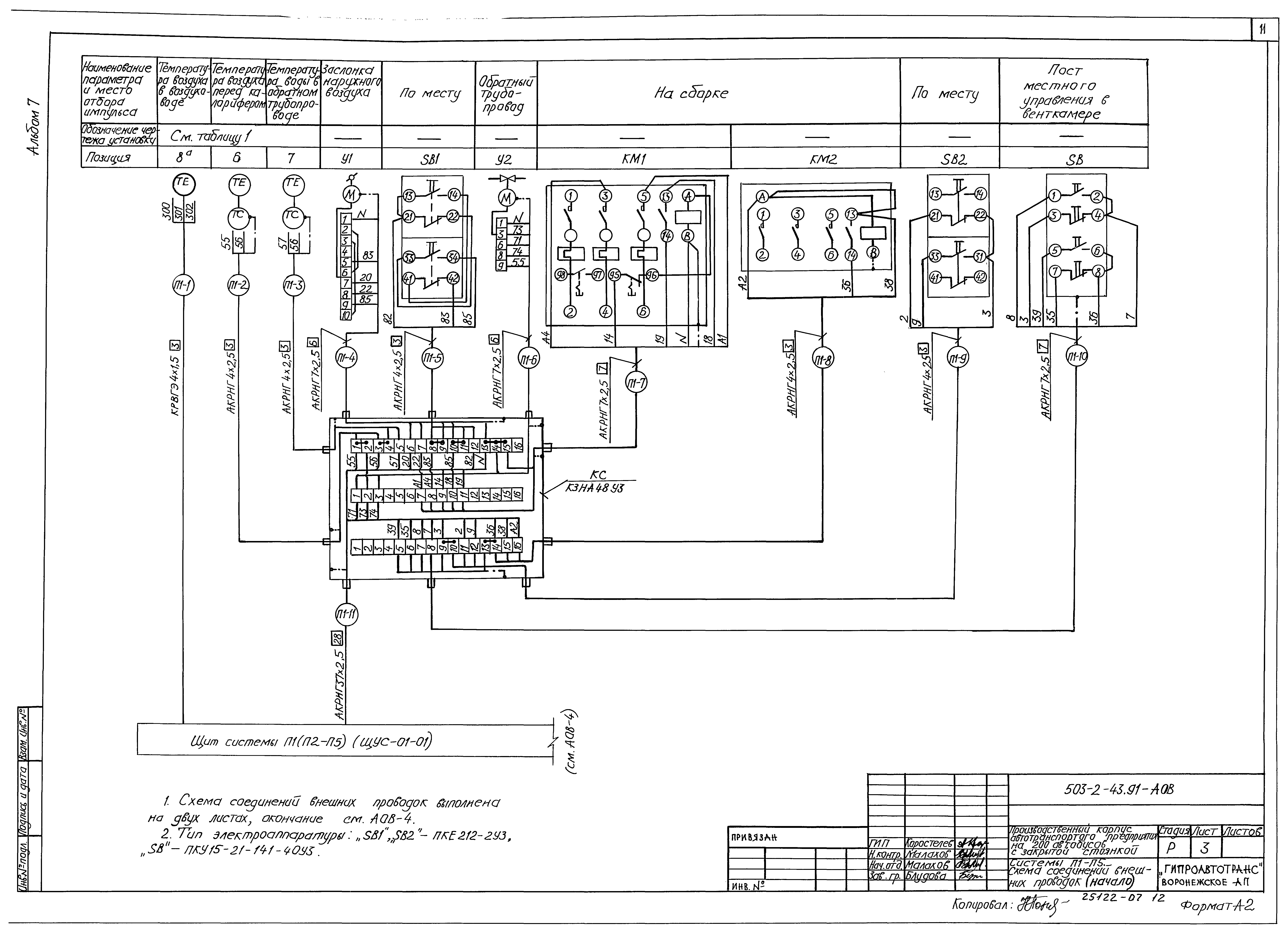 Типовой проект 503-2-43.91