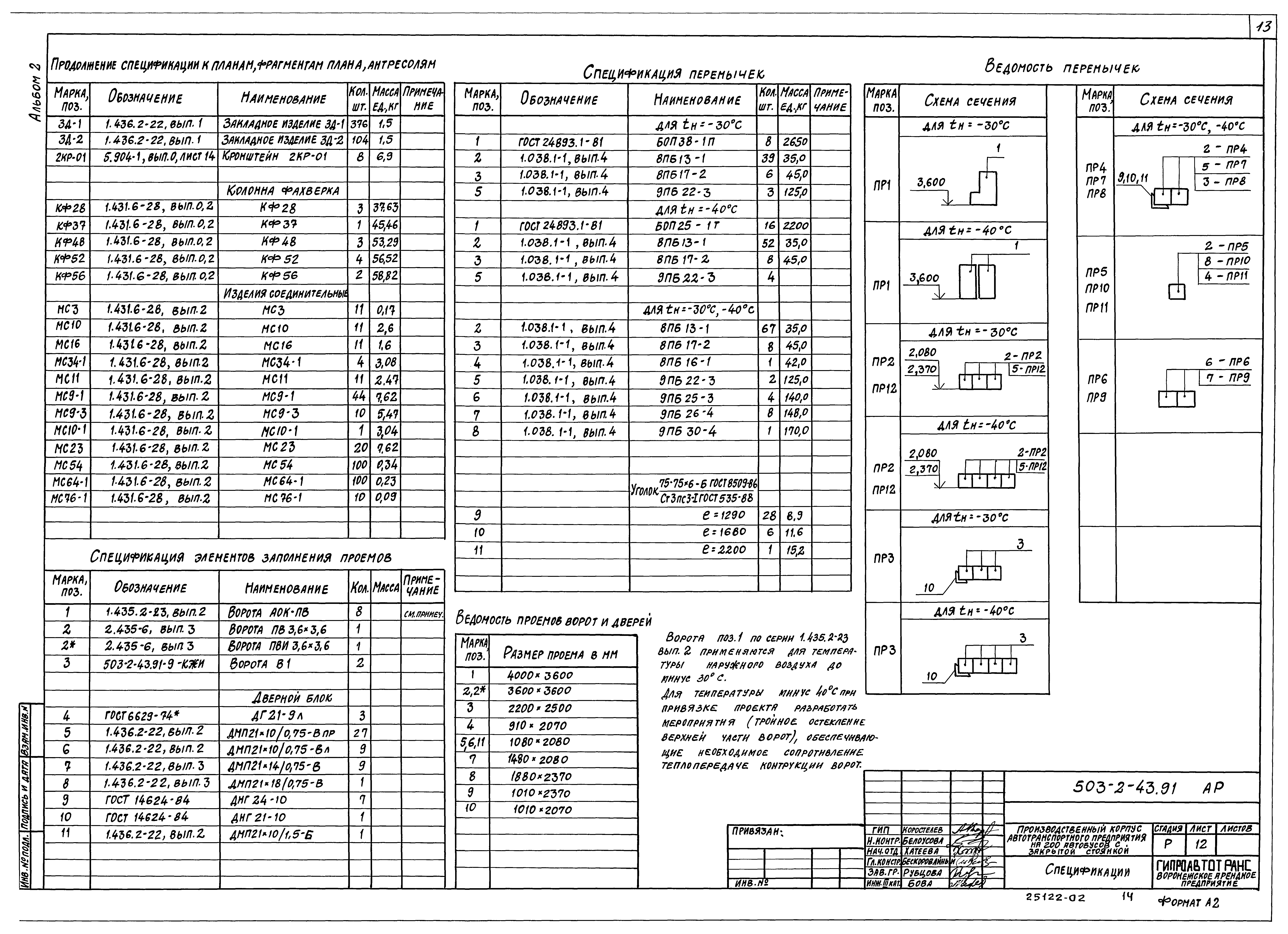 Типовой проект 503-2-43.91