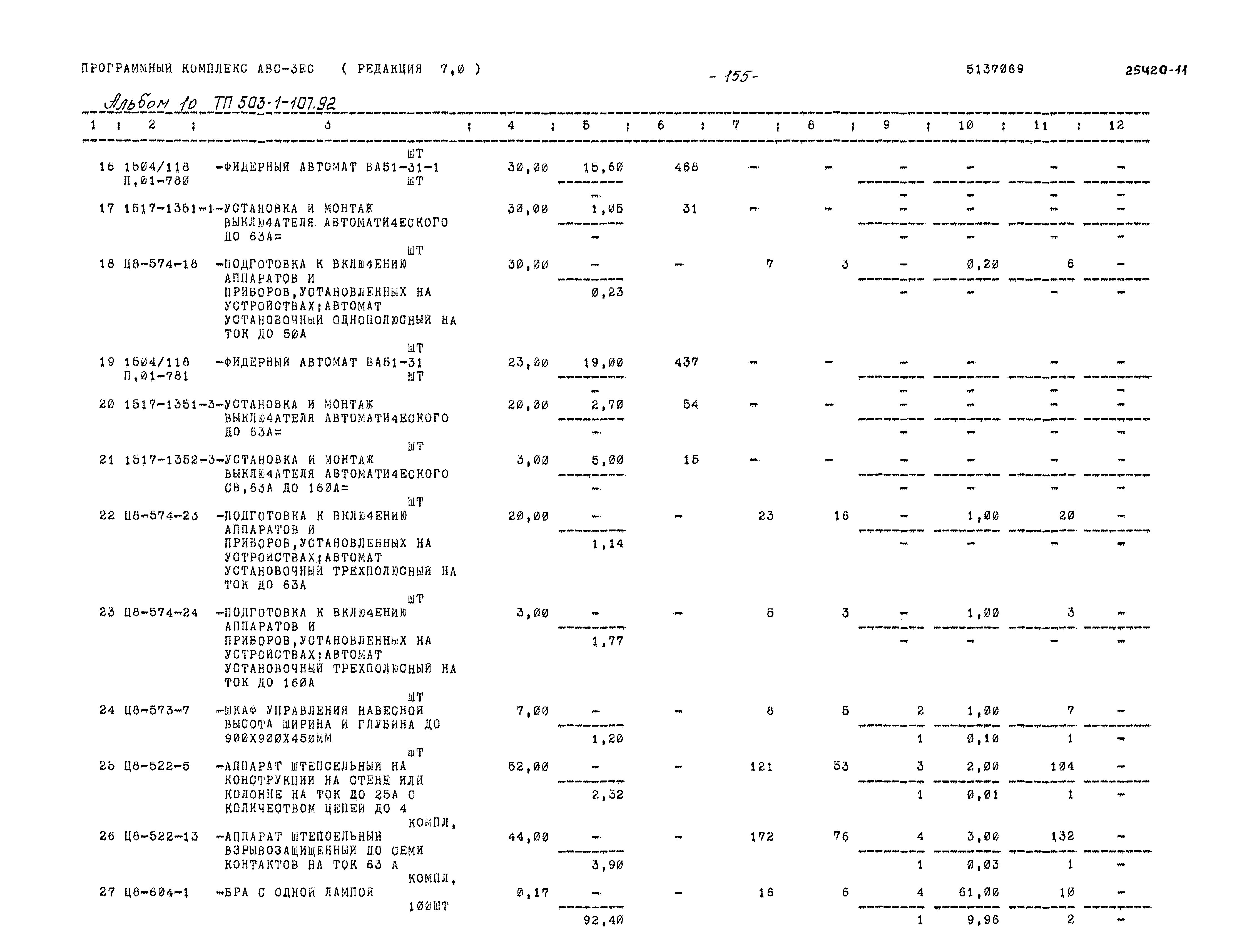Типовой проект 503-1-107.92