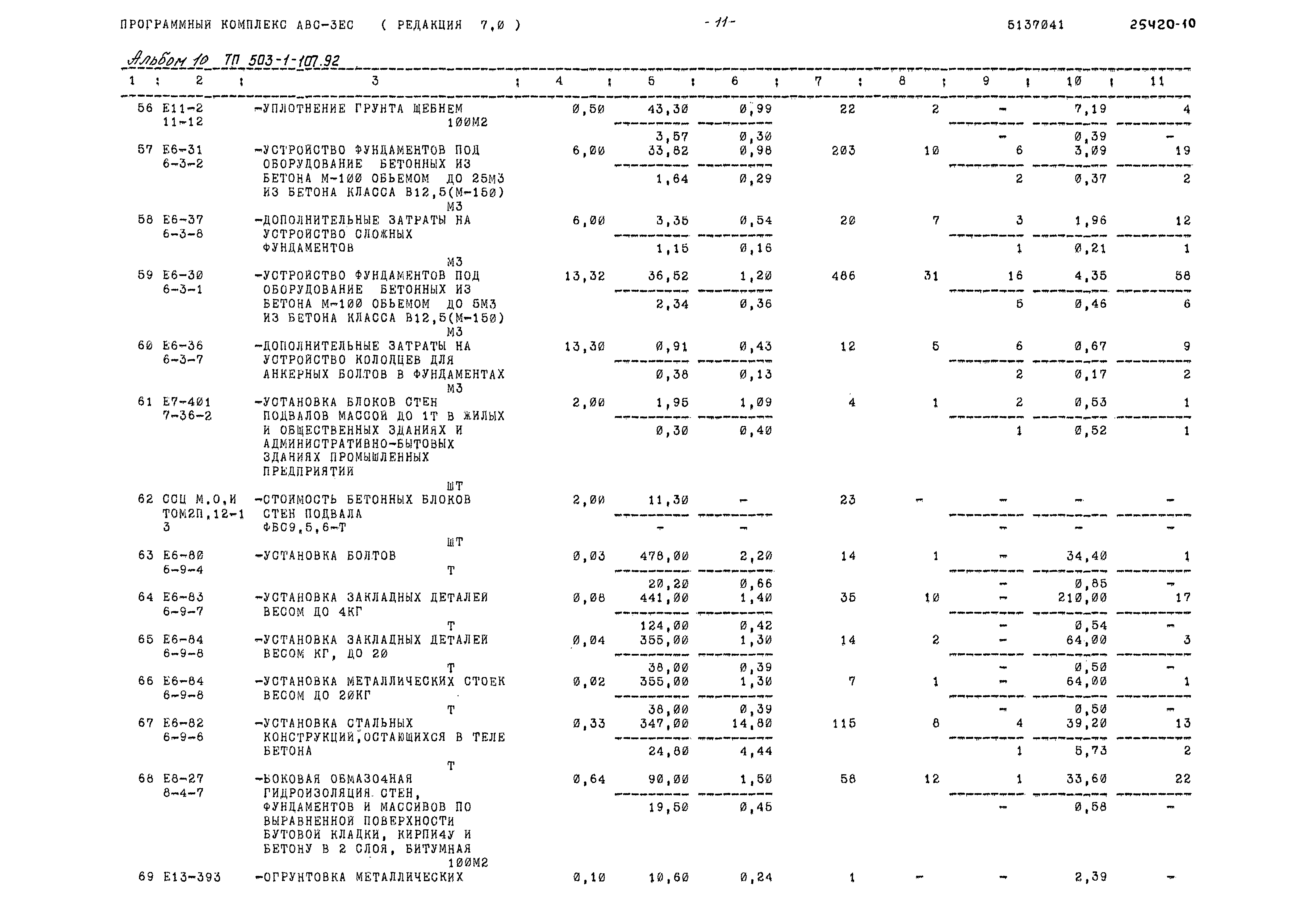 Типовой проект 503-1-107.92